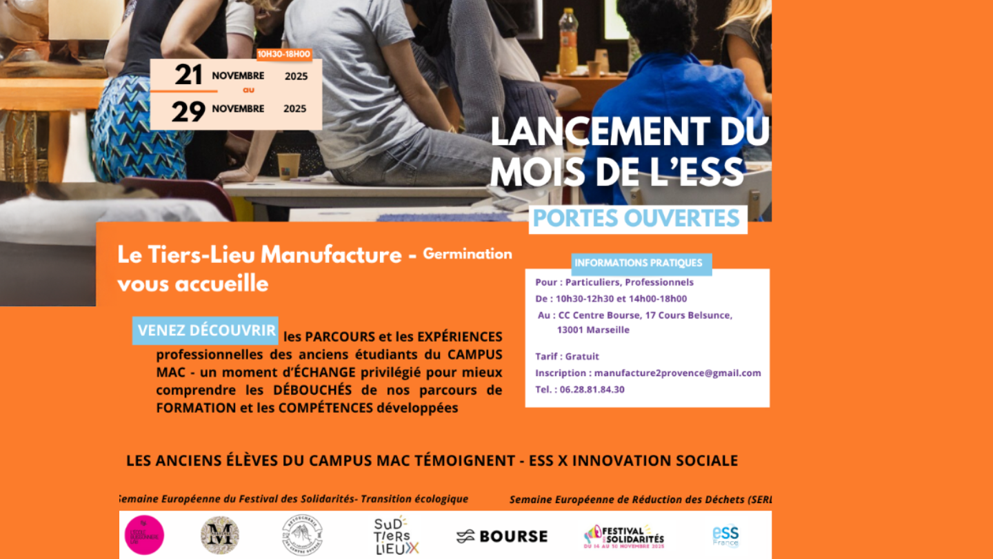 Mois ESS Tiers Lieu Manufacture-Germination