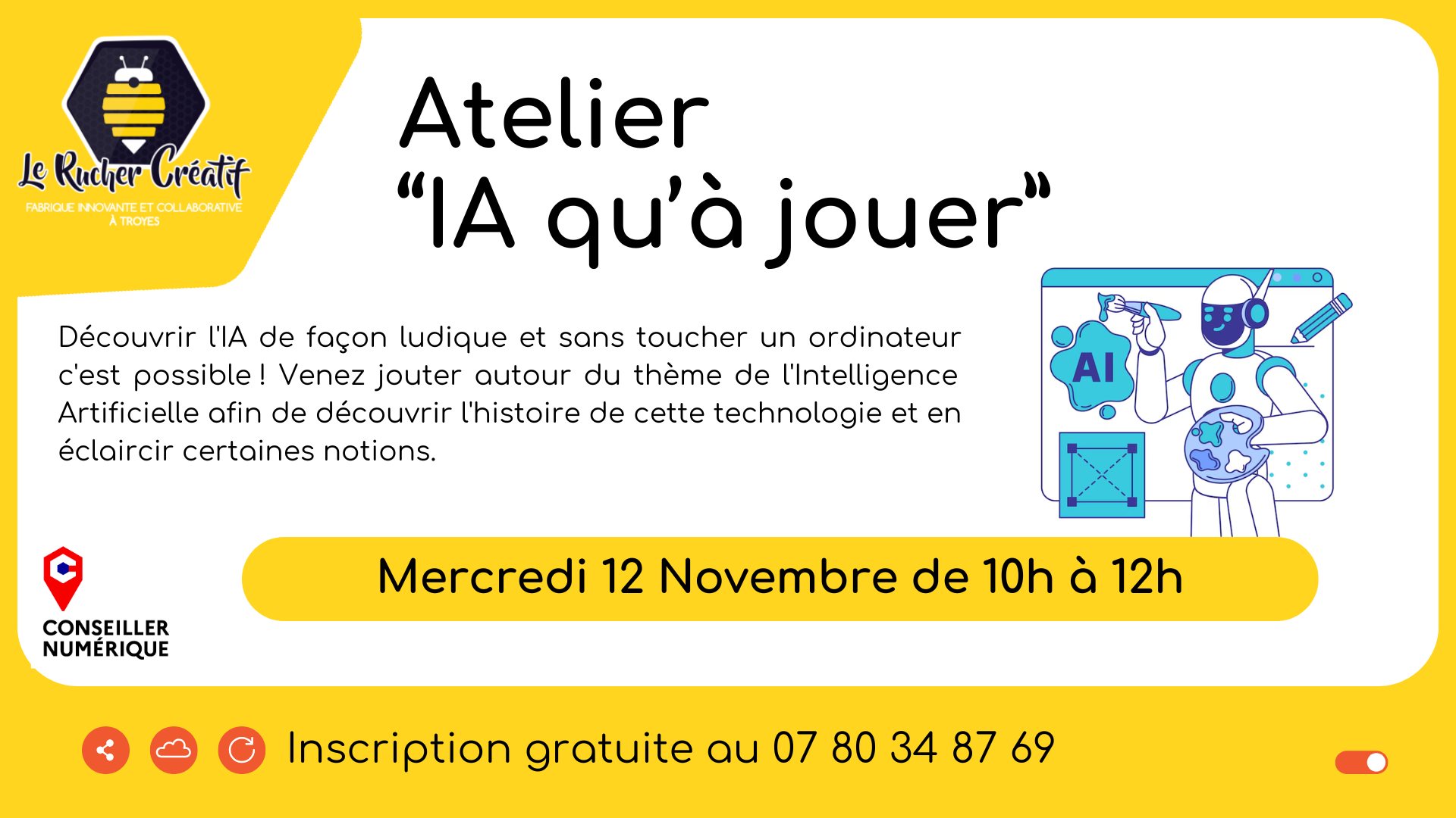 Atelier "IA qu'à jouer" Atelier "IA qu'à jouer"