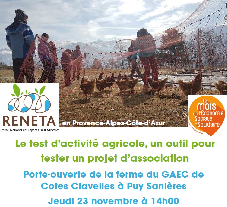 Porte-ouverte sur la ferme du GAEC de Côtes Clavelles Le test d'activité agricole, un outil pour tester un projet d'association