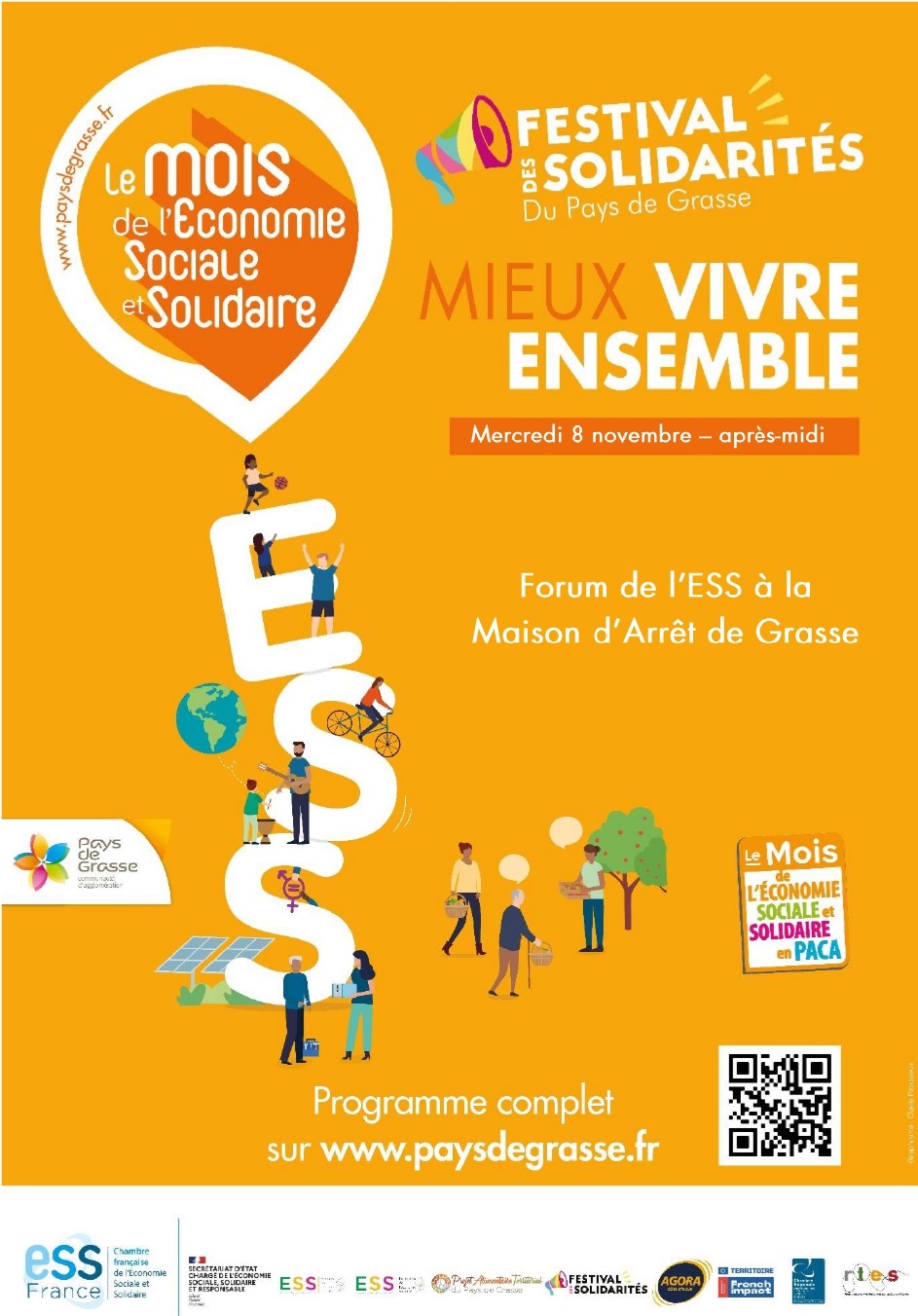 Forum de l’ESS à la Maison d’Arrêt de Grasse Mercredi 8 novembre, après-midi - Forum de l'ESS à la Maison d'Arrêt de Grasse