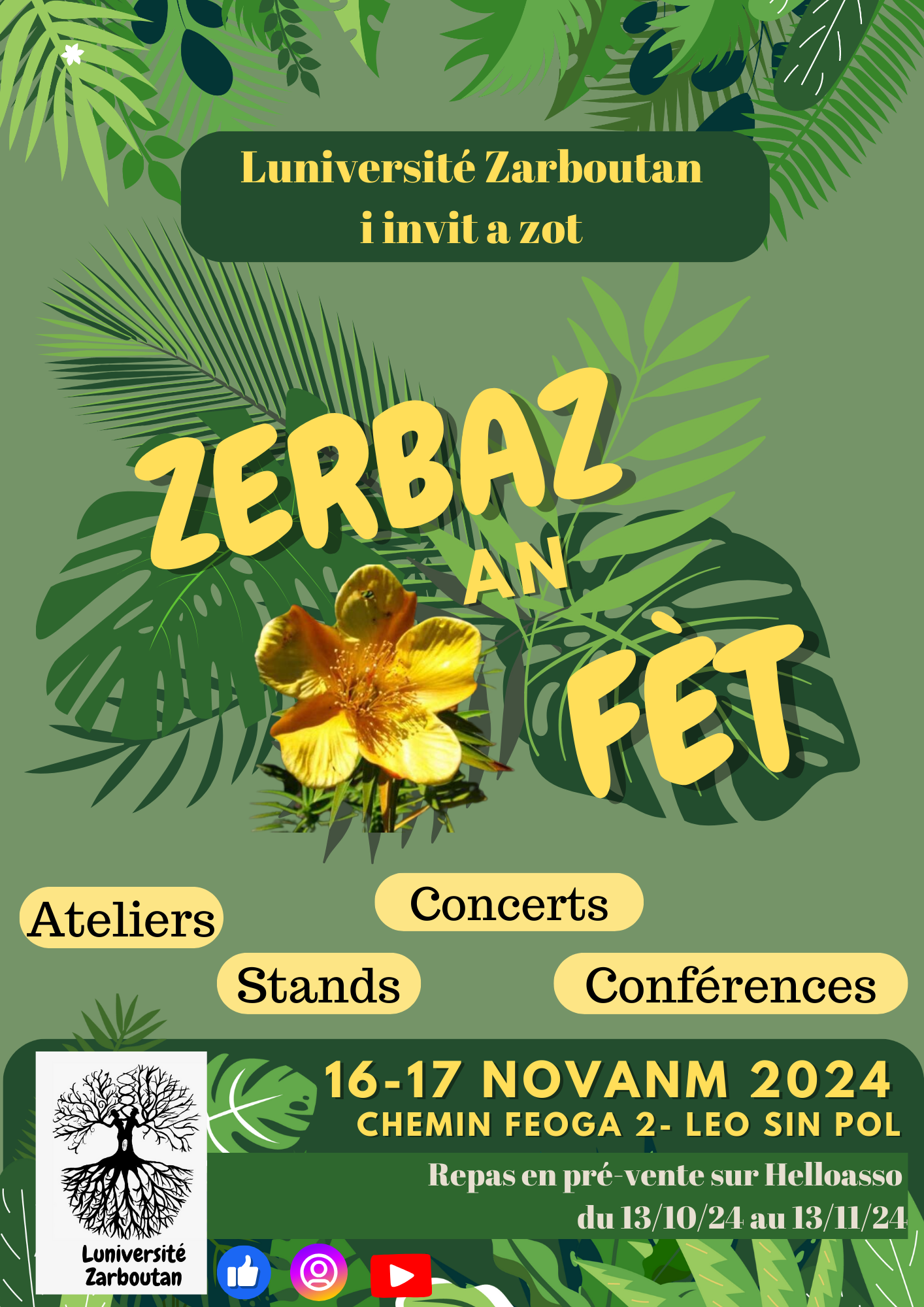 Zerbaz an fèt 2024 Affiche de zerbaz an fèt 2024