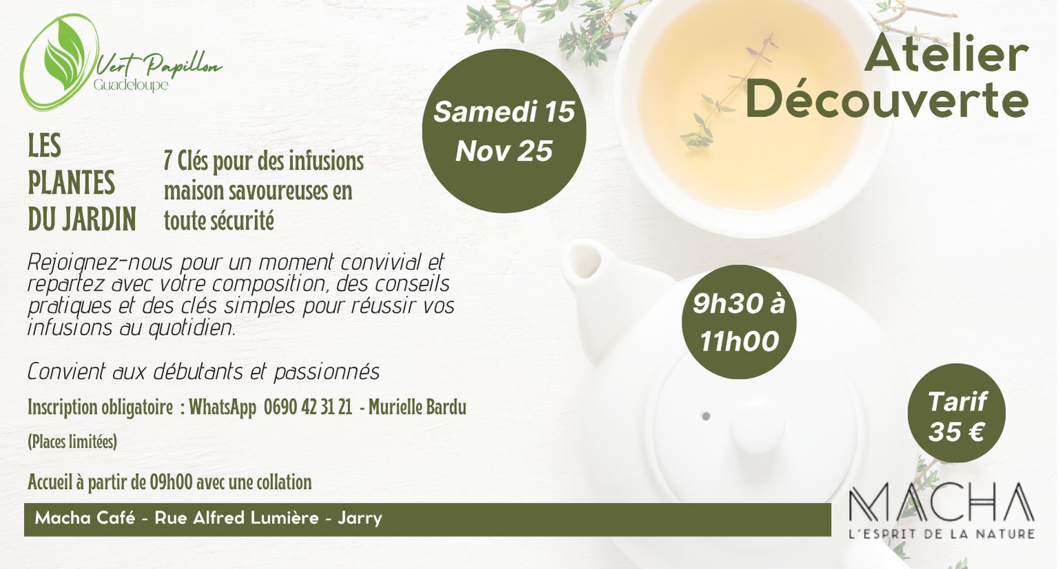 Une pause bien-être avec une infusion de plantes 