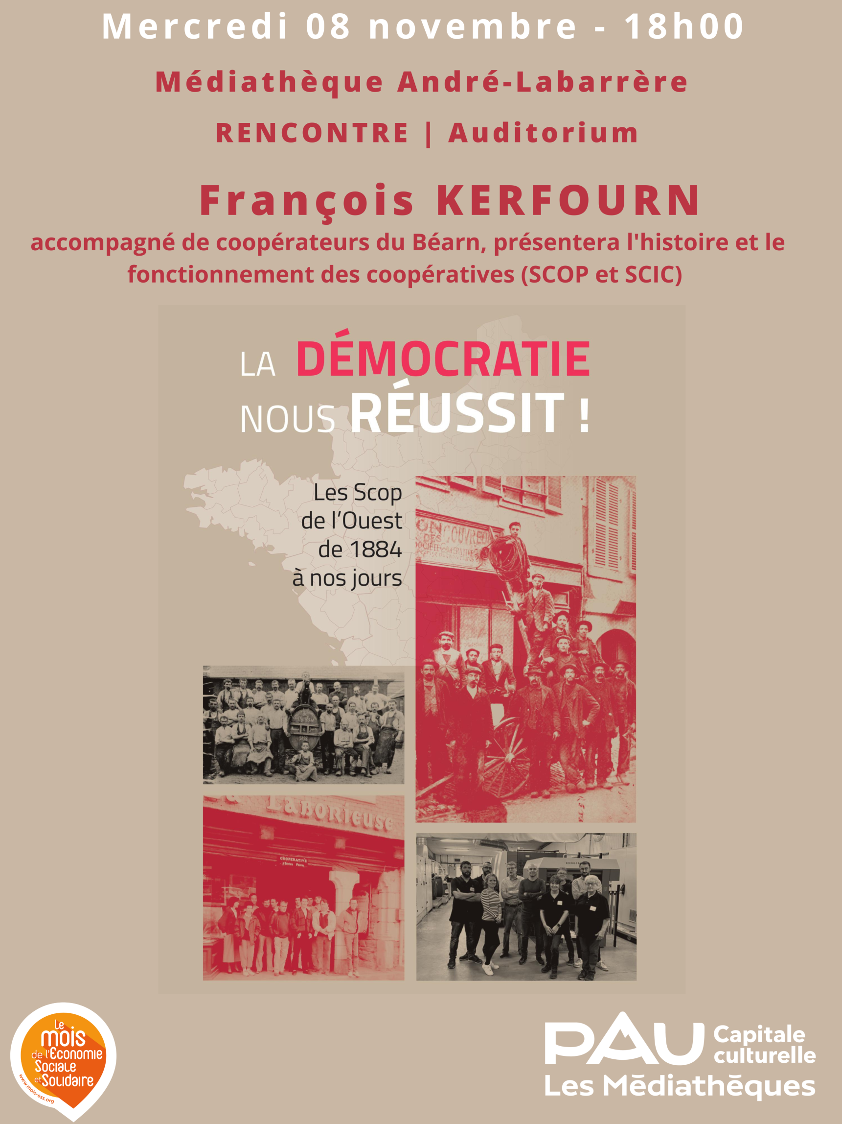 Conférence sur les SCOP et SCIC par François KERFOURN Conférence sur les sociétés coopératives (SCOP et SCIC) par François Kerfourn