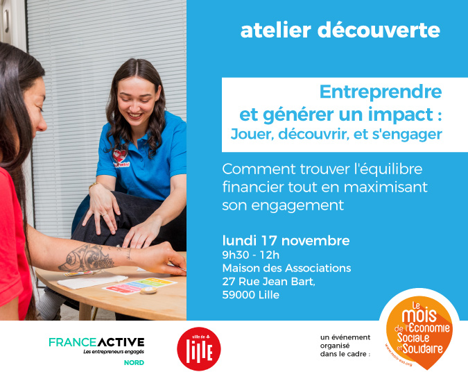 Entreprendre et générer un impact - atelier pour allier jeu et découverte de l'engagement atelier pour allier jeu et découverte de l'engagement