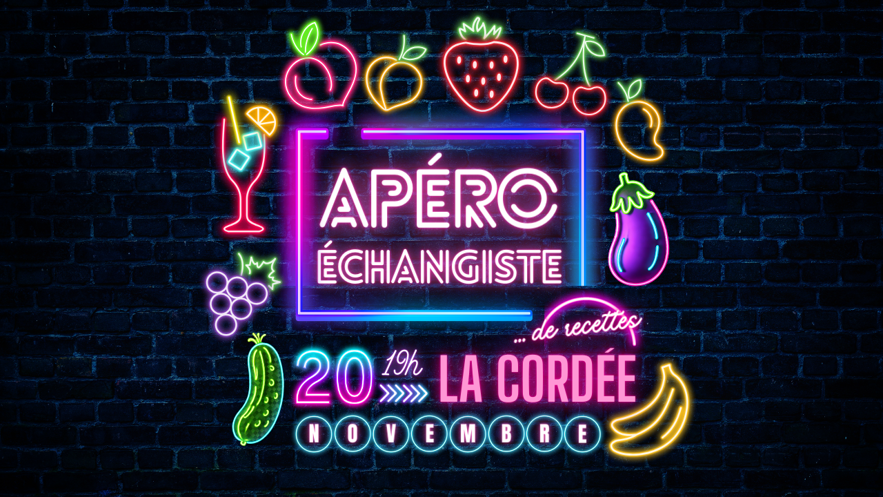 Apéro échangiste de recettes zéro déchet Apéritif convivial