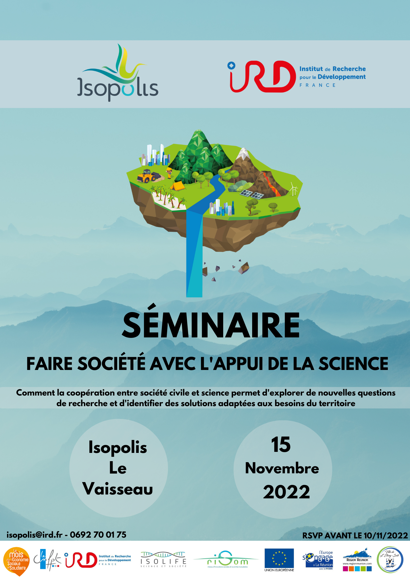 [15.11.2022] SEMINAIRE ISOPOLIS & IRD