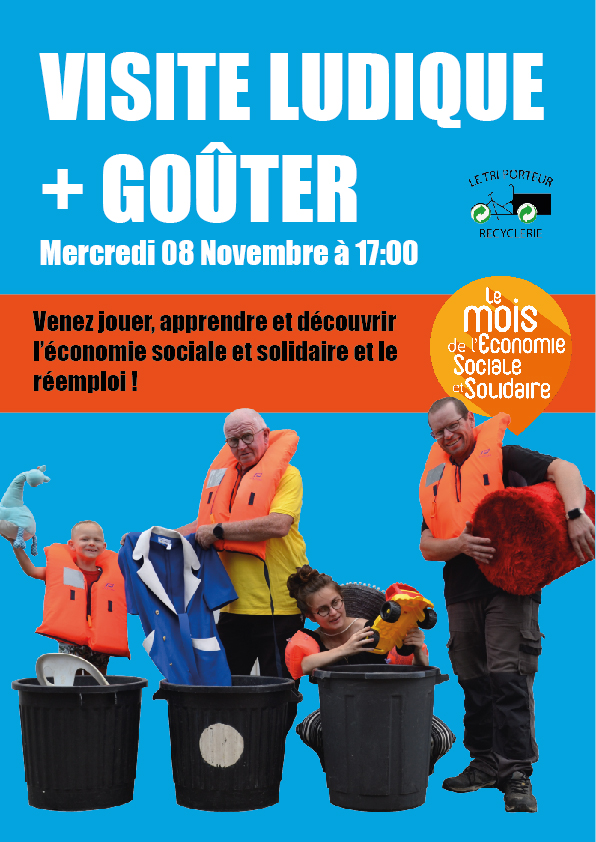 Visite ludique + goûter. Mercredi 08 novembre à partir de 17 heures.