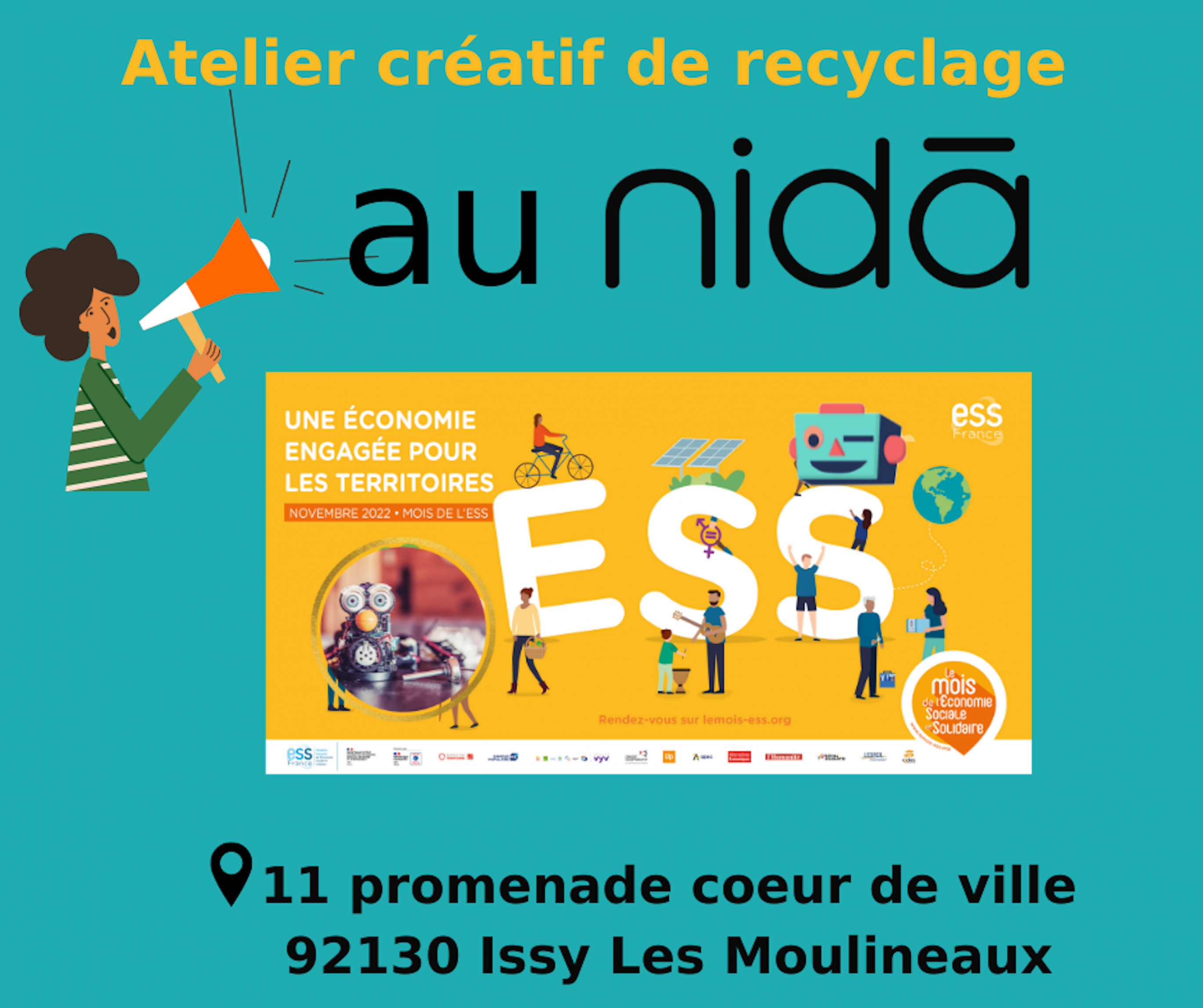 Atelier Upcycling proposé par IssyRepair&Co pour le mois de l'ESS