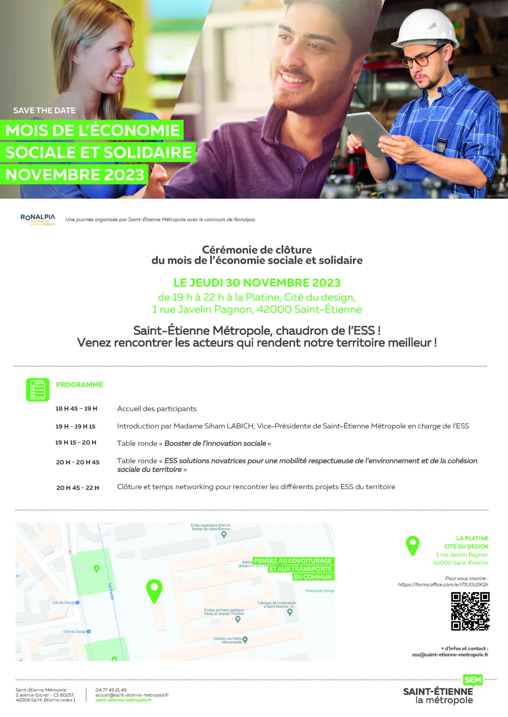 Saint-Étienne Métropole, chaudron de l’ESS ! Venez rencontrer les acteurs qui rendent notre territoire meilleur !