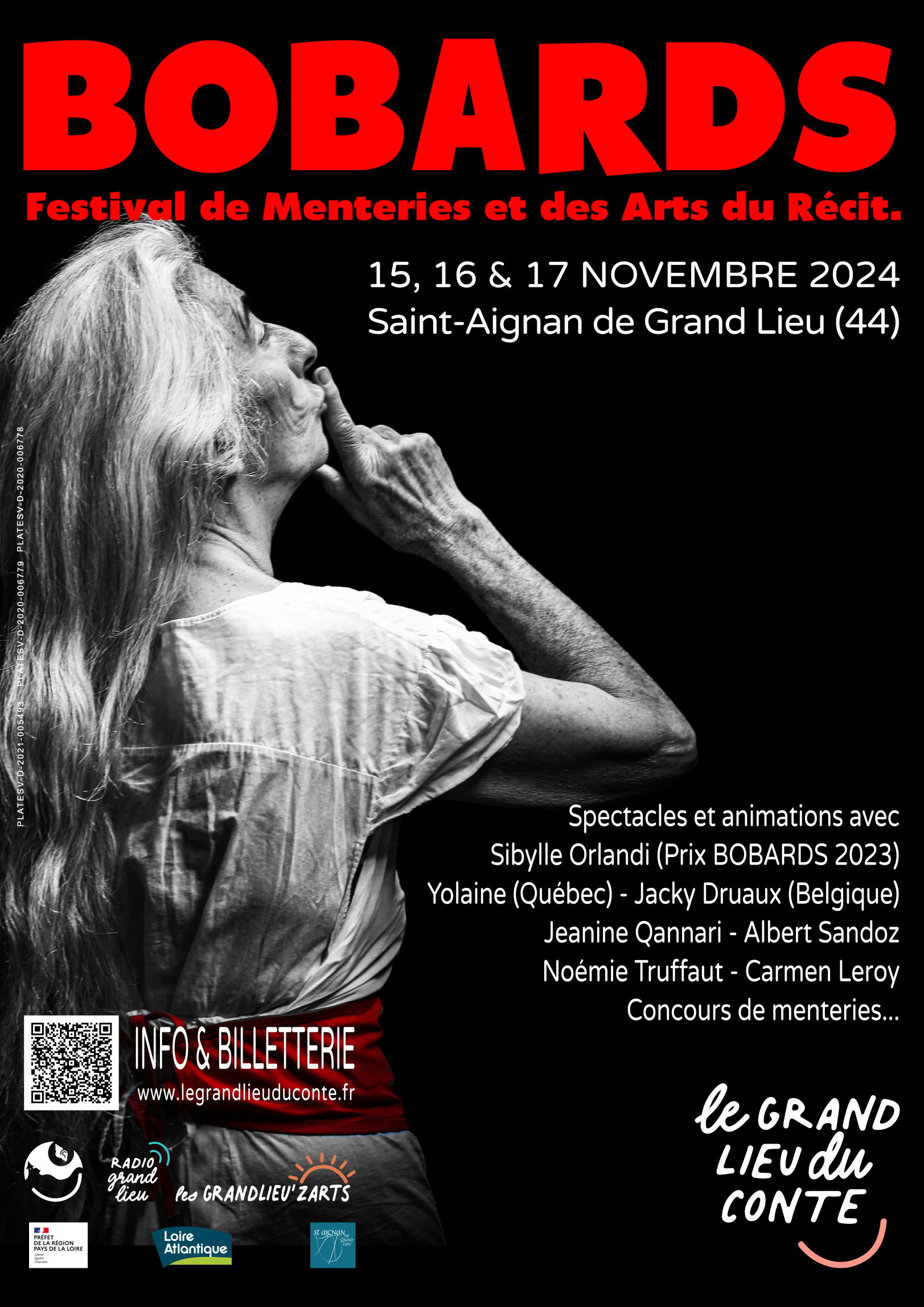 BOBARDS, Festival de Menteries et des Arts du Récit. Festival BOBARDS les 15, 16 et 17 novembre à Saint-Aignan de Grand Lieu.