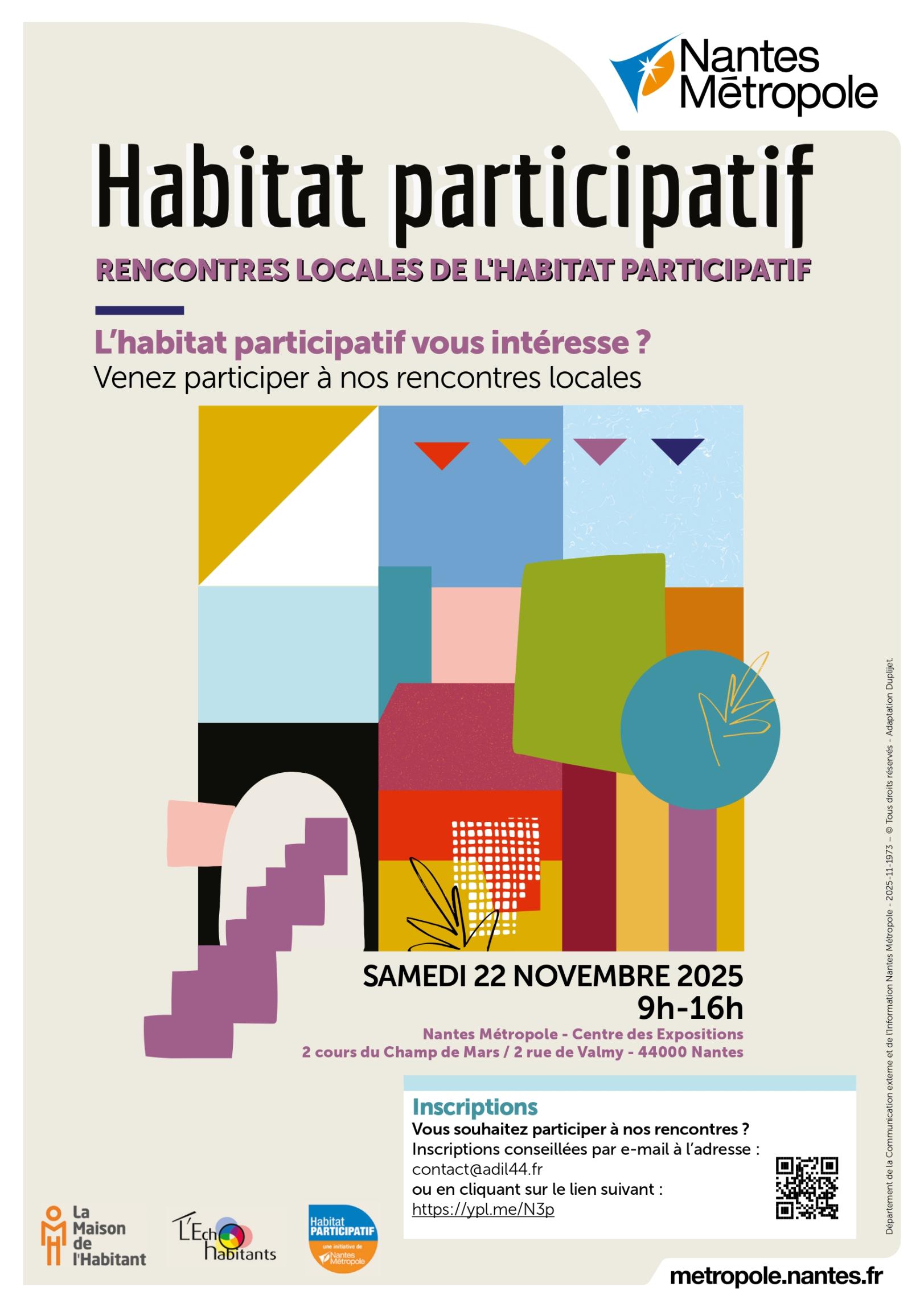 Affiche 3emes Rencontres Locales de l'Habitat Participatif