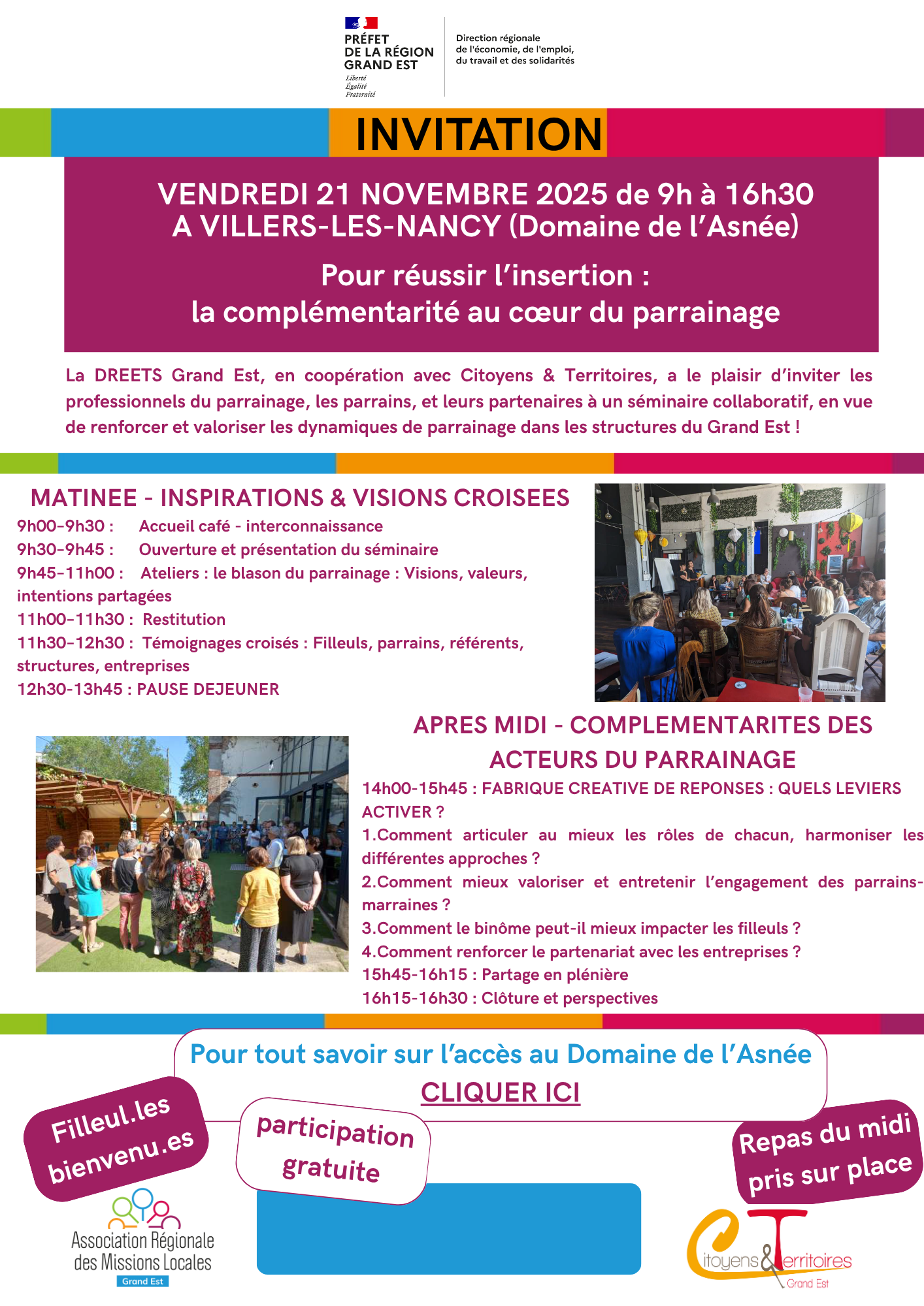 présentation de la journée