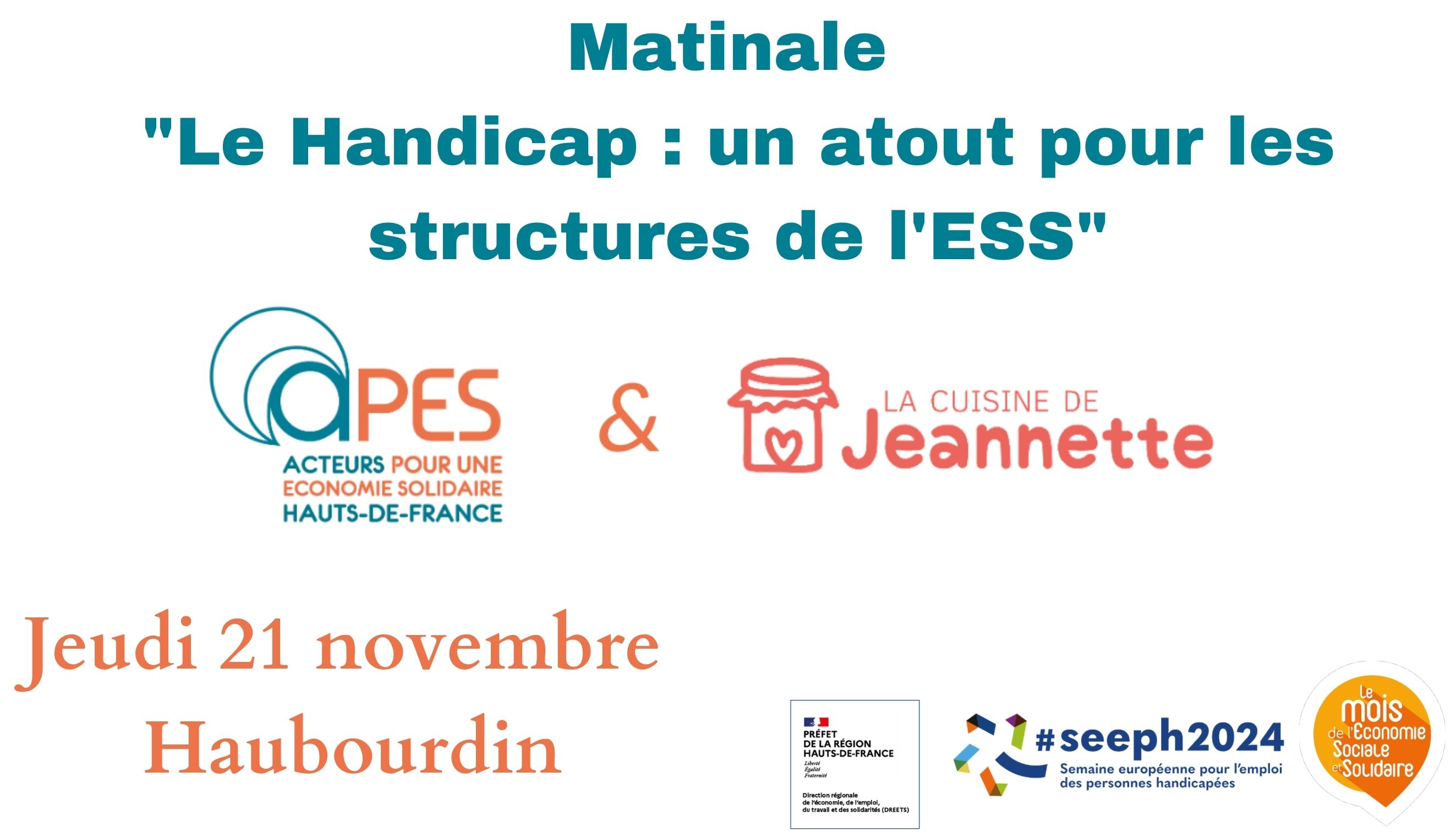 Matinale Le handicap : un atout pour les structures de l'ESS