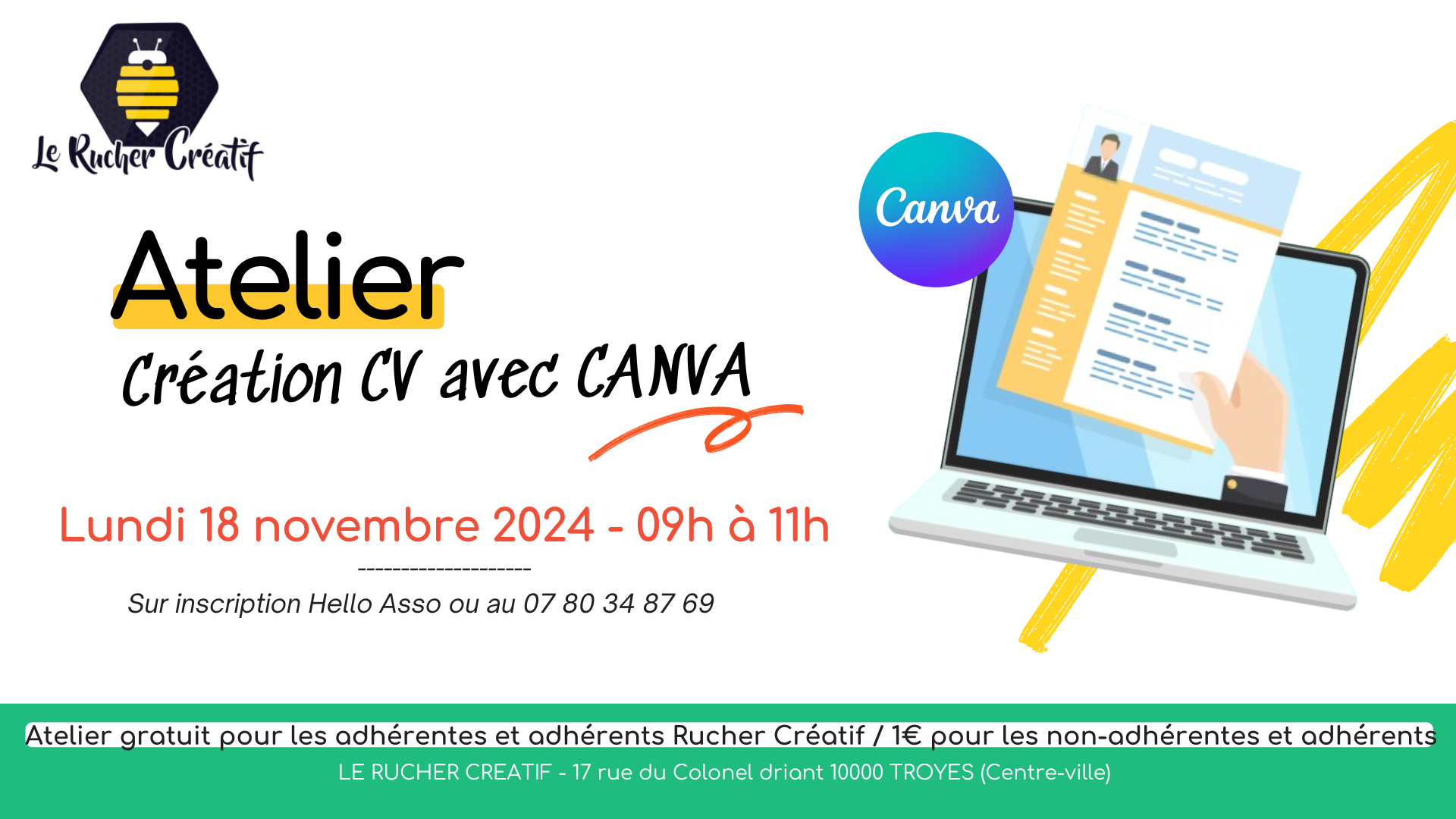 Atelier CV CANVA