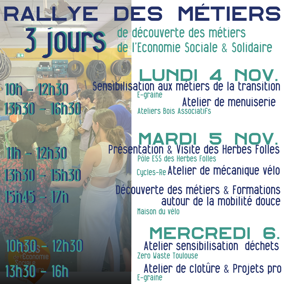 Rallye des métiers animé par egraine