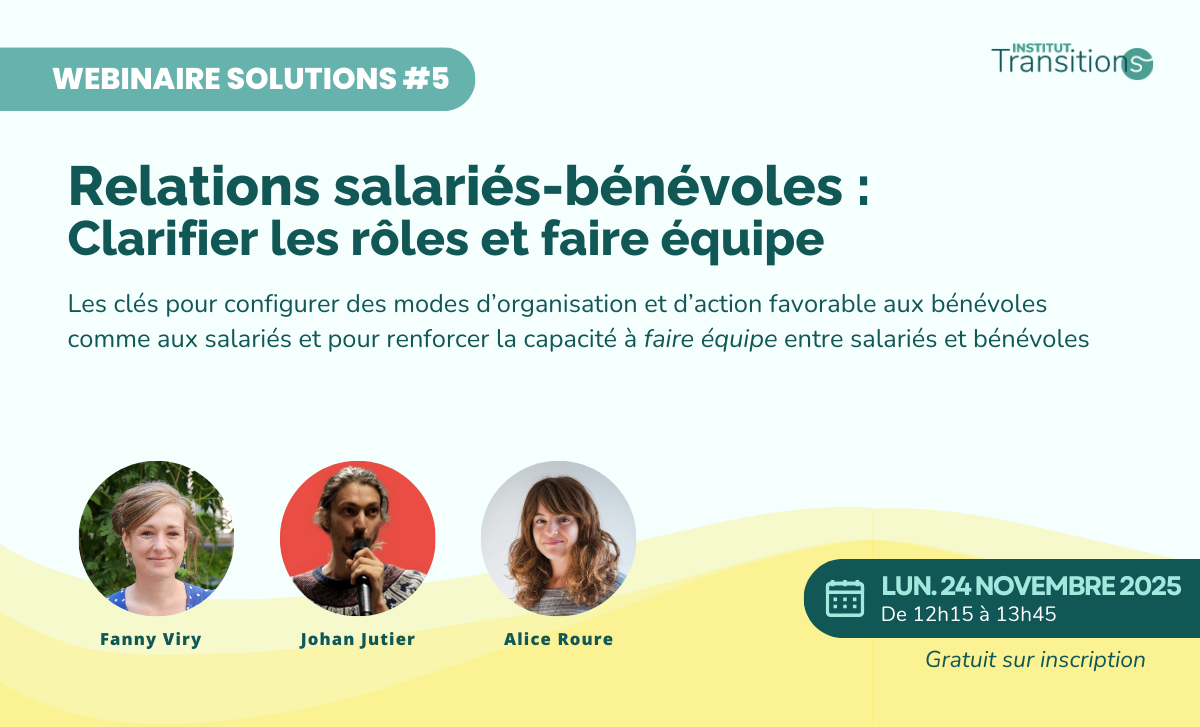 Relations salariés-bénévoles : clarifier les rôles et faire équipe Relations salariés-bénévoles : clarifier les rôles et faire équipe