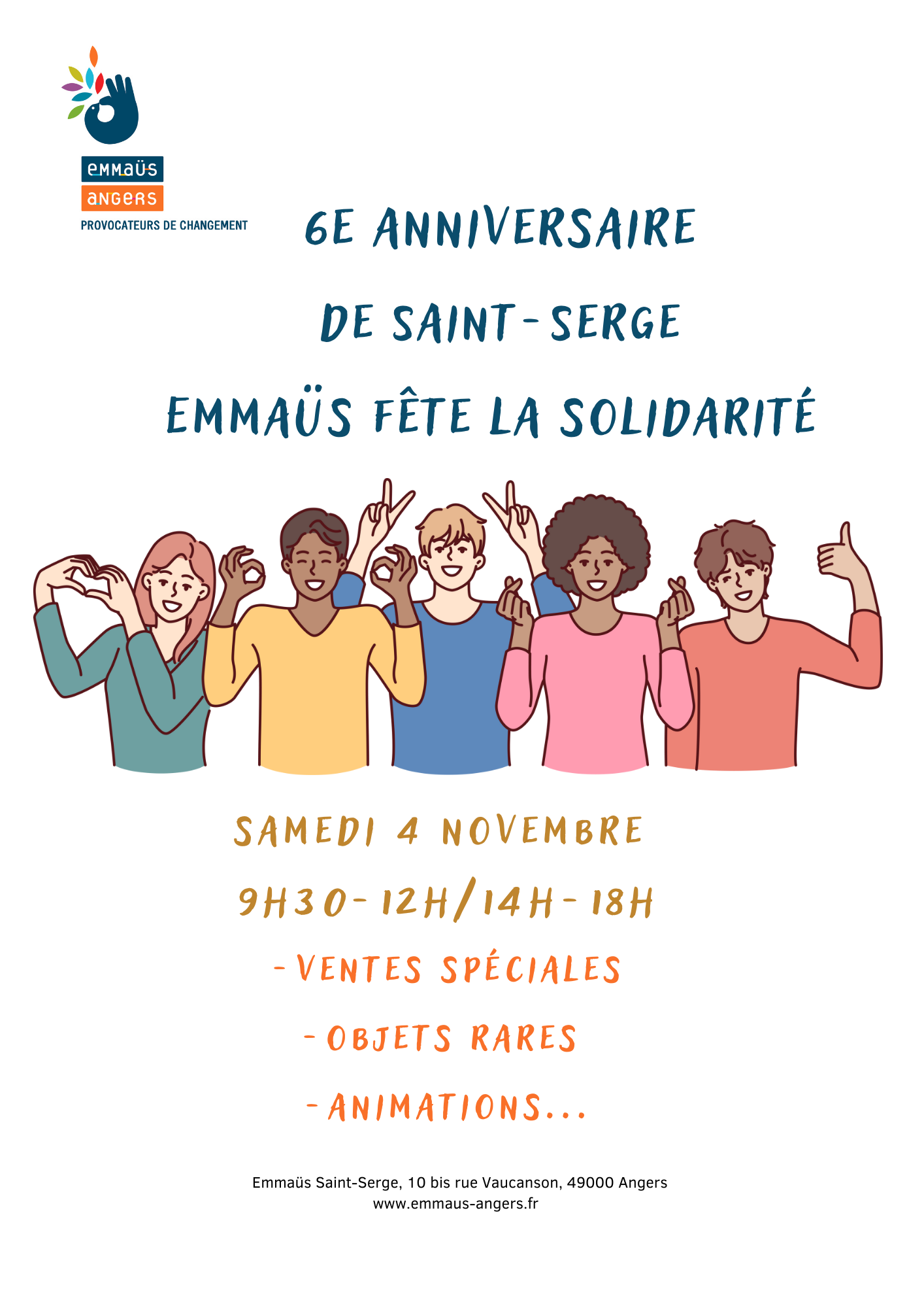 Emmaüs Saint Serge fête ses 6 ans ! Emmaüs Saint Serge fête ses 6 ans !
