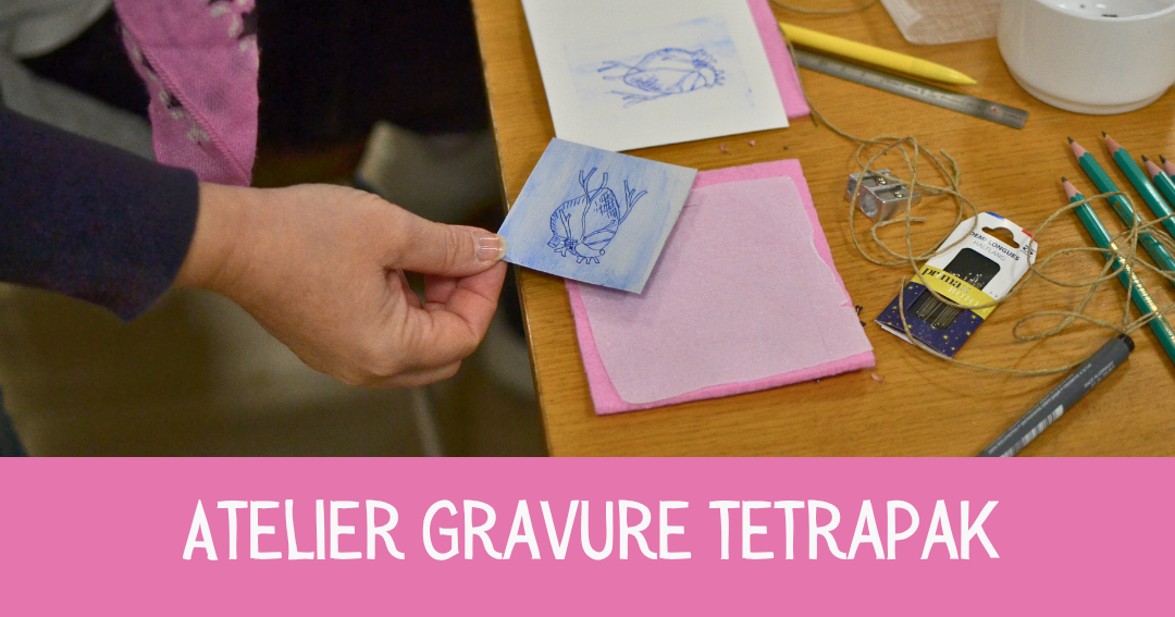 Exemple d'illustration faite à la gravure sur Tetrapak