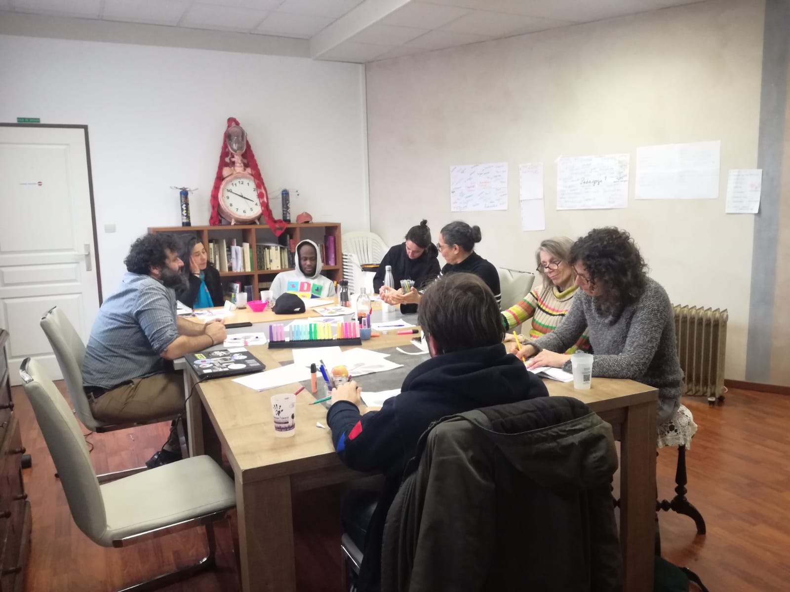 Atelier théorique lors de la formation