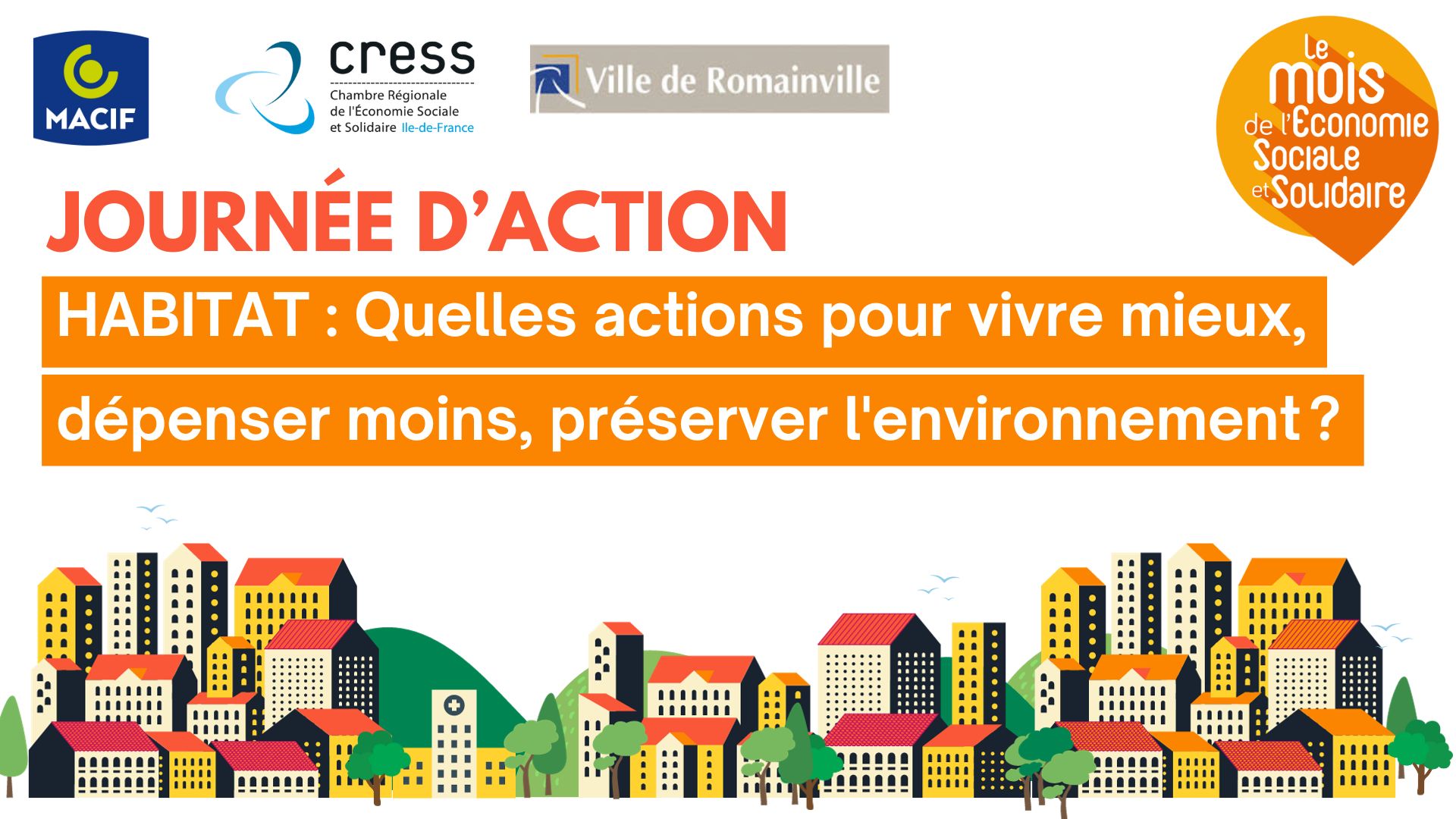 Journée d'action autour de l'habitat à Romainville Image d'invitation à l'évènement