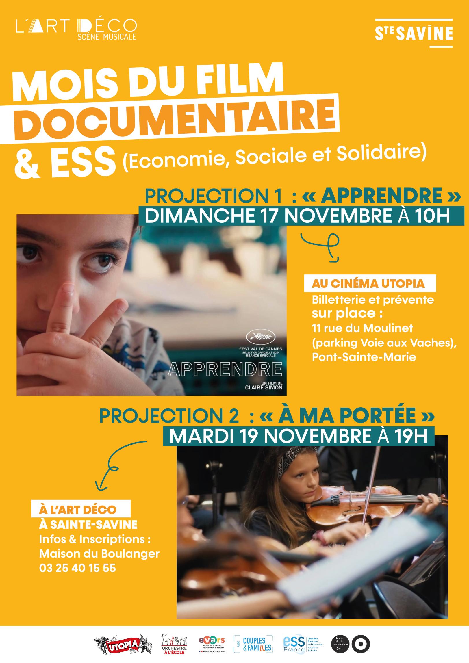 Mois du Film Documentaire / ESS - Apprendre / À ma Portée
