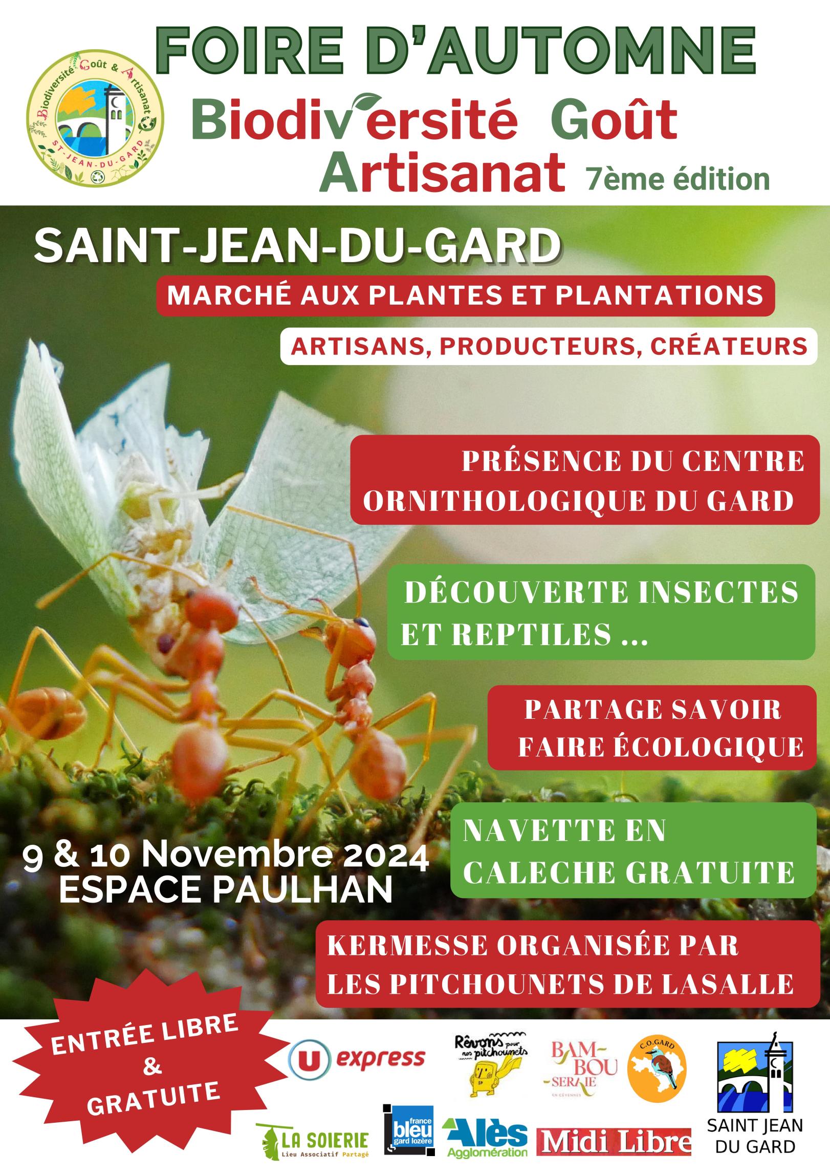 BIODIVERSITÉ GOUT ET ARTISANA FOIRE DE LA BIODIVERSITÉ