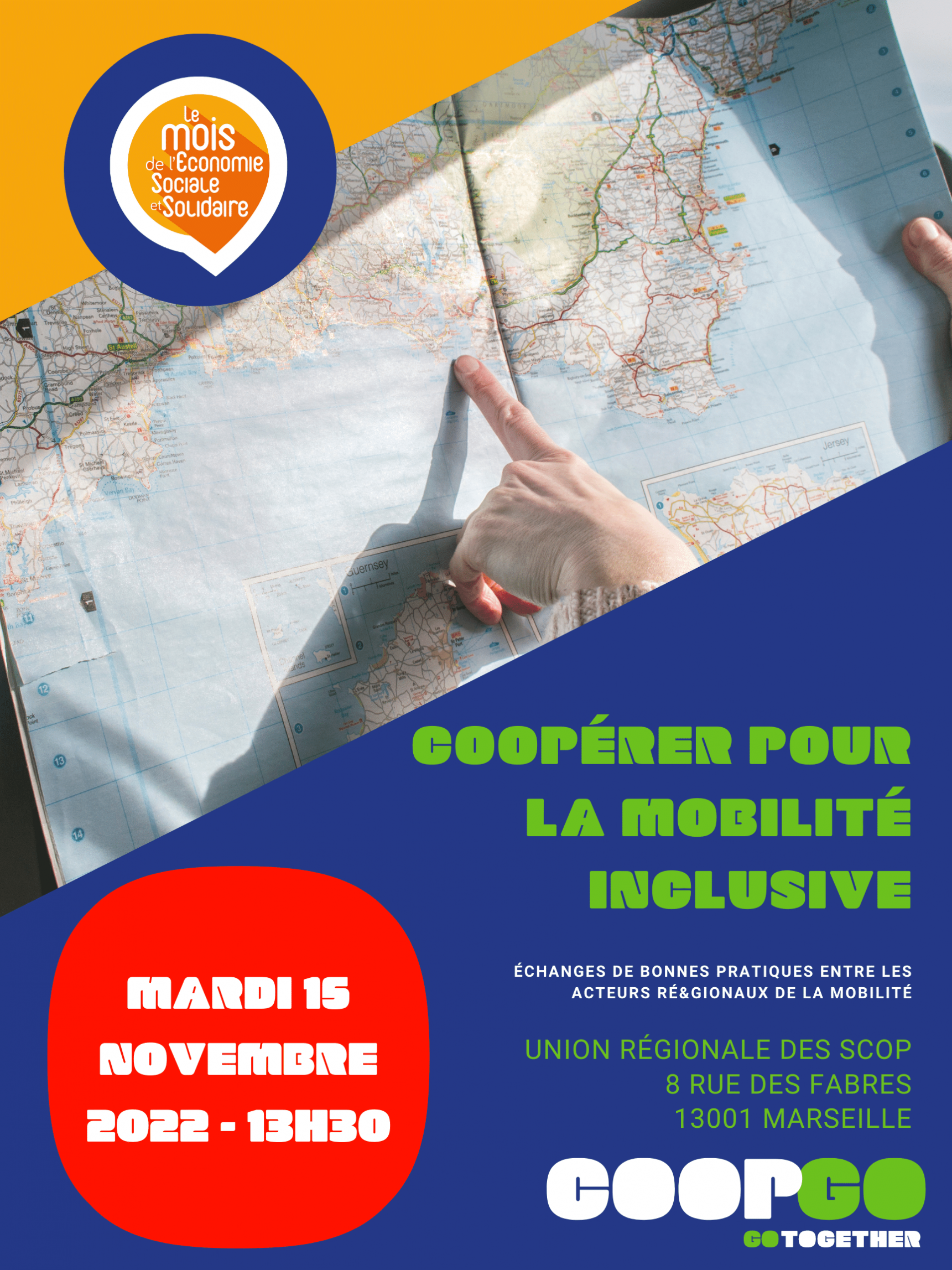 Coopérer pour la mobilité inclusive Affiche "Coopérer pour la mobilité inclusive"