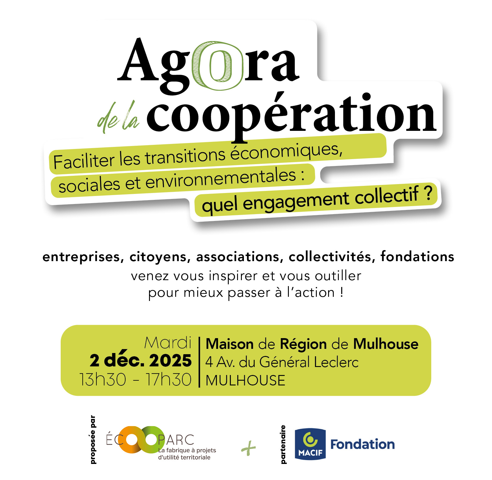 Agora de la Coopération - Ecooparc Visuel Agora de la Coopération Ecooparc