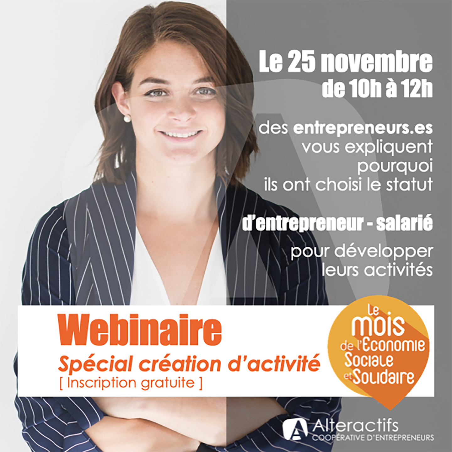 Webinaire spécial création d'activité ALTERACTFS Webinaire spécial création d'activité ALTERACTFS