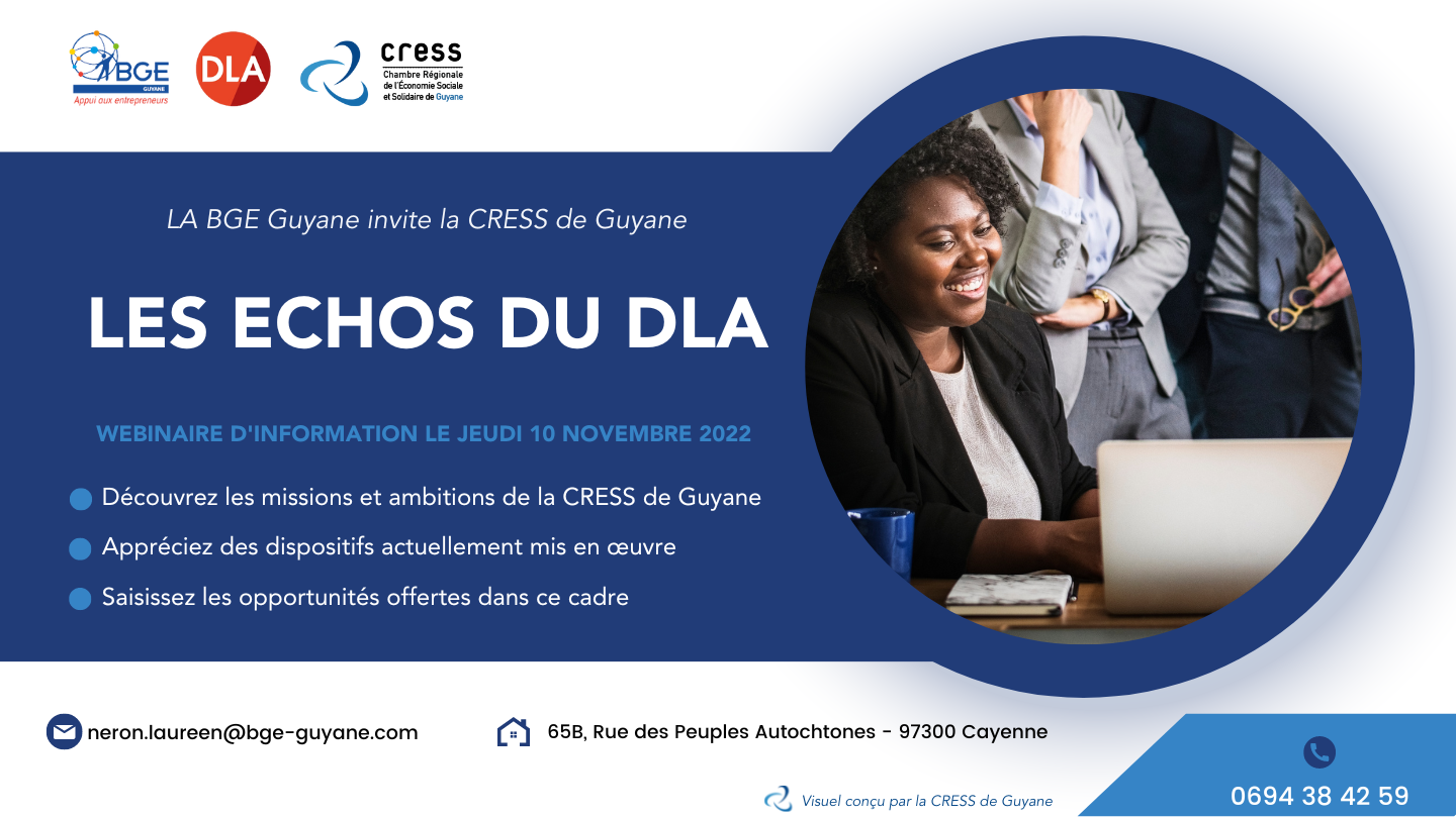 La CRESS de Guyane invitée aux Echos du DLA