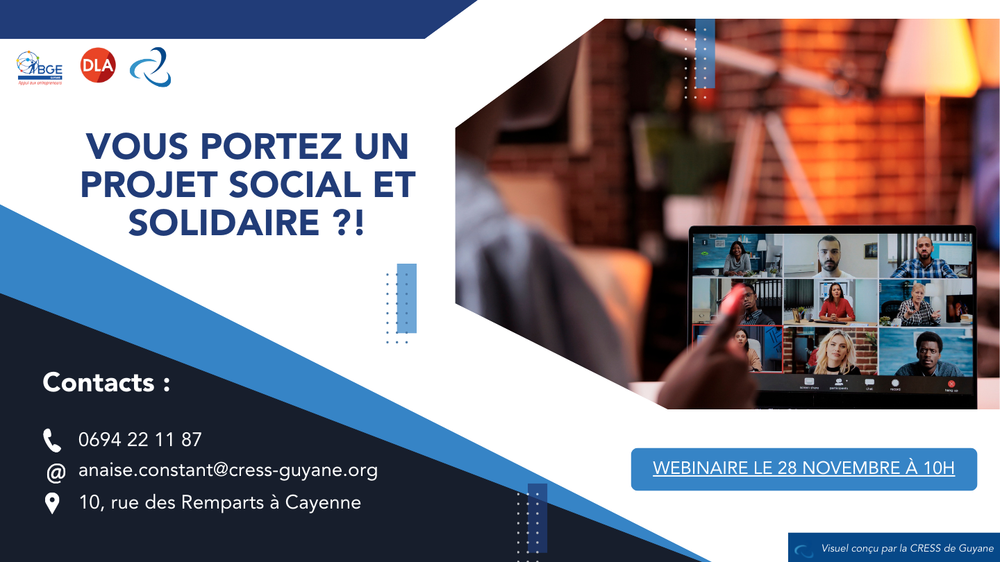 Porteurs de projet ESS, bénéficiez d'un accompagnement sur mesure avec le DLA Guyane !