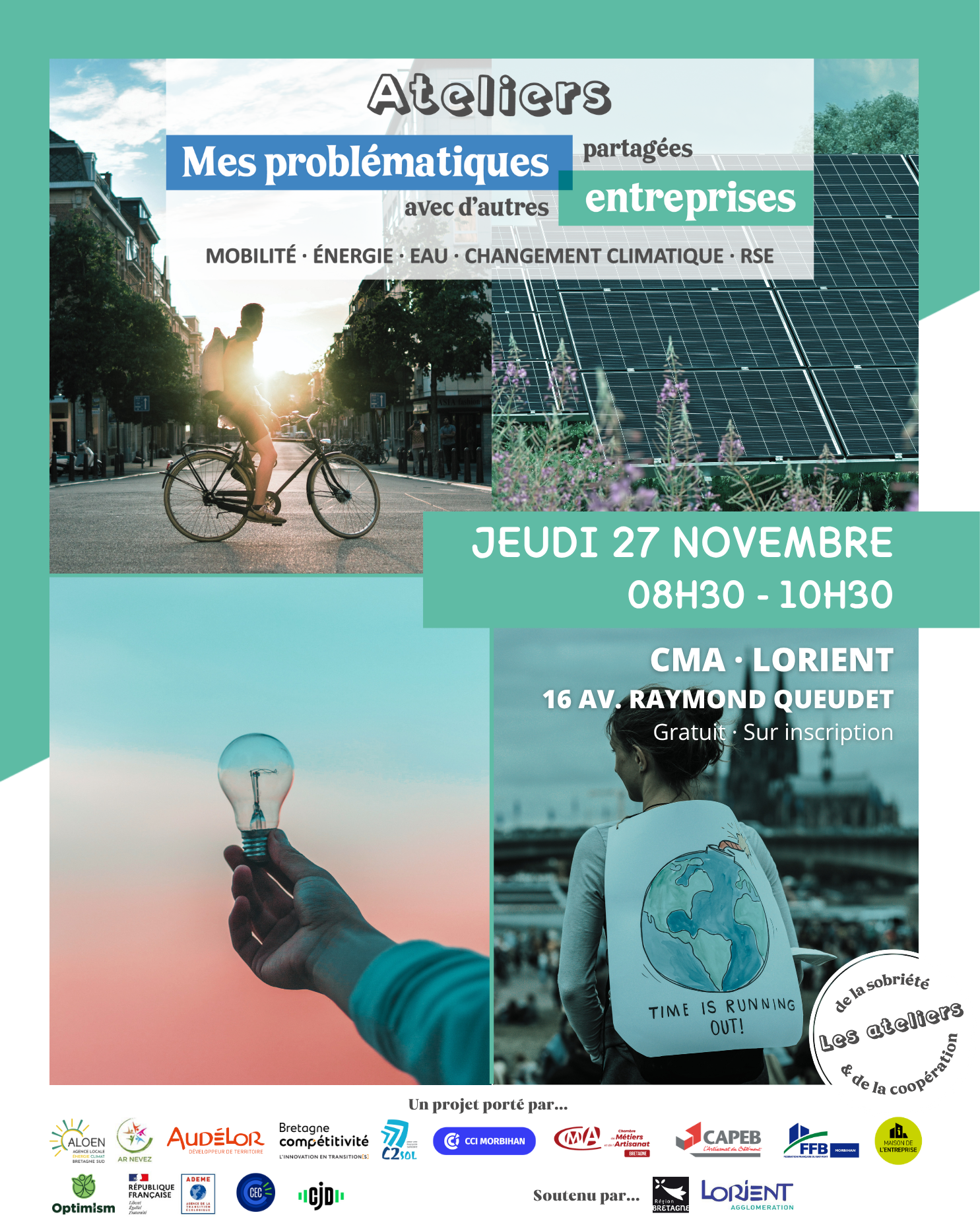 Ateliers · Mes problématiques partagées avec d'autres entreprises · Lorient Visuel des Ateliers · Mes problématiques partagées avec d'autres entreprises