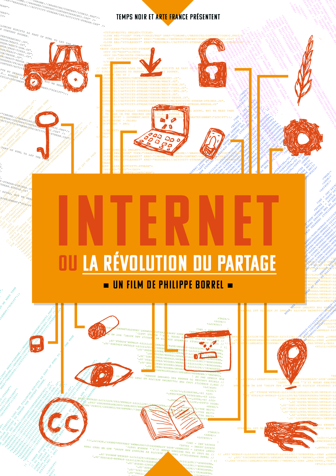 Affiche Internet ou la révolution du partage