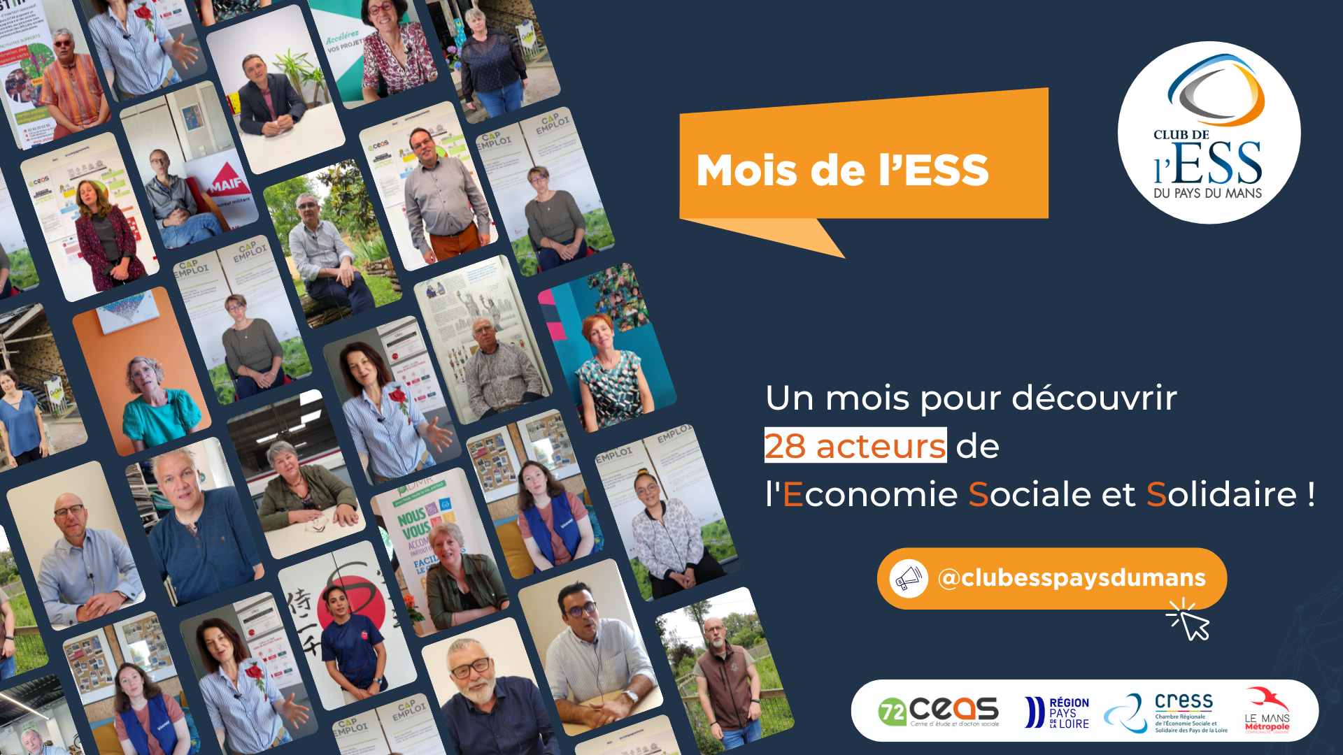 À la rencontre des acteurs de l'ESS : 1 jour, 1 vidéo, 1 impact ! Un jour pour découvrir un acteur du Club de l'ESS