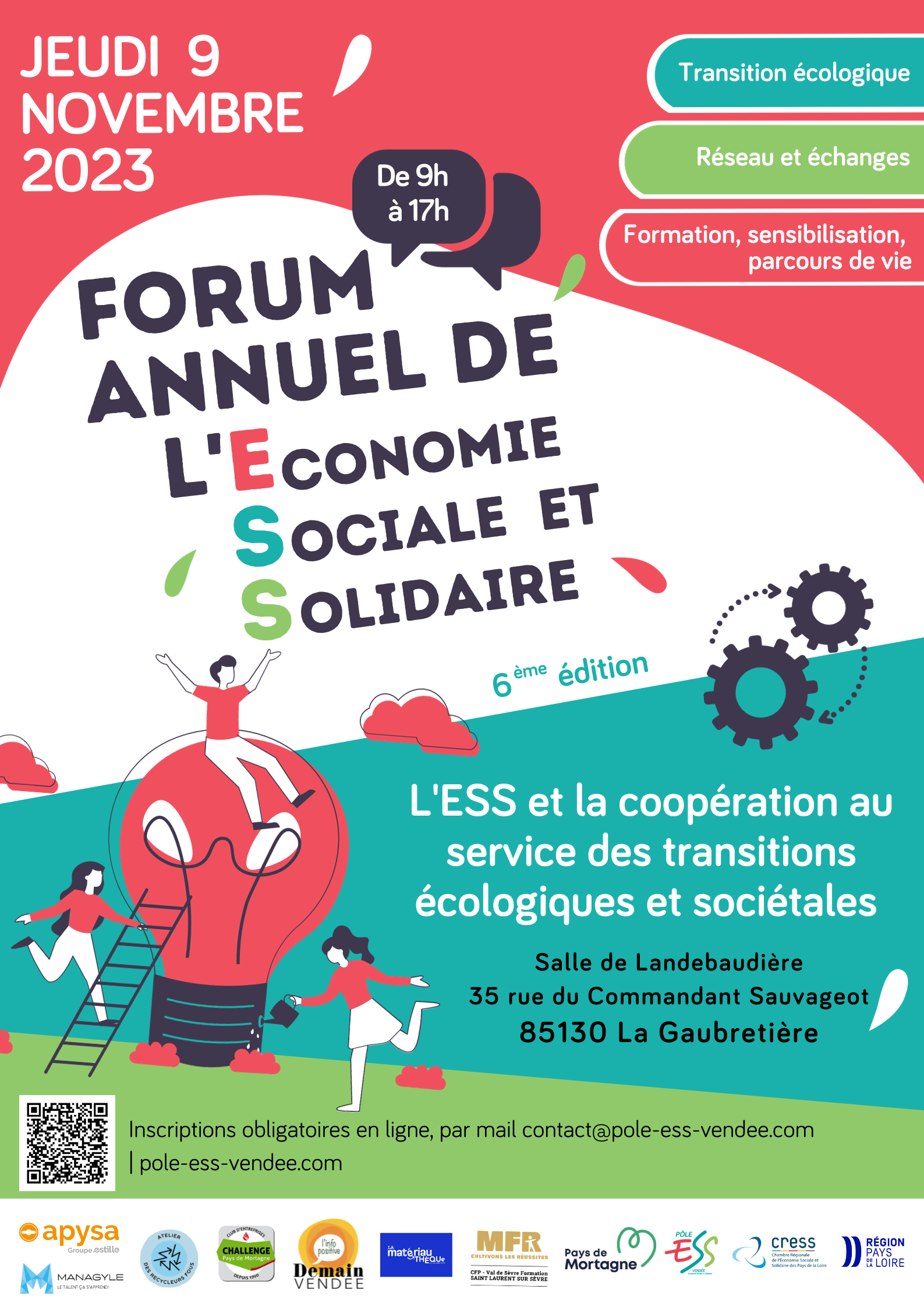 Forum annuel de l'Économie Sociale et Solidaire en Vendée Forum annuel de l'Économie Sociale et Solidaire en Vendée