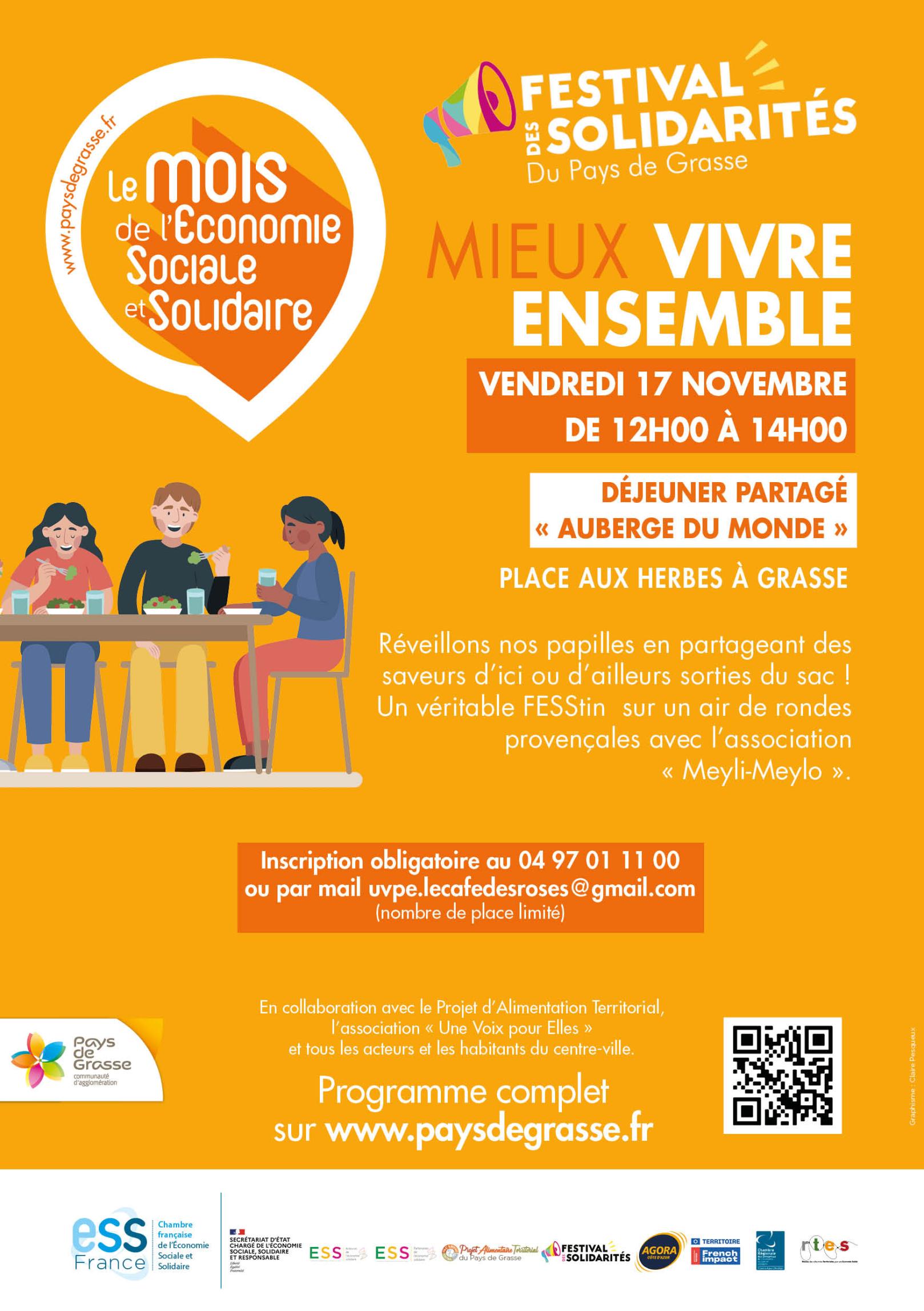 Auberge du monde |vendredi 17 novembre de 12h à 14h Vendredi 17 novembre de 12h à 14h - Auberge du monde - Grasse
