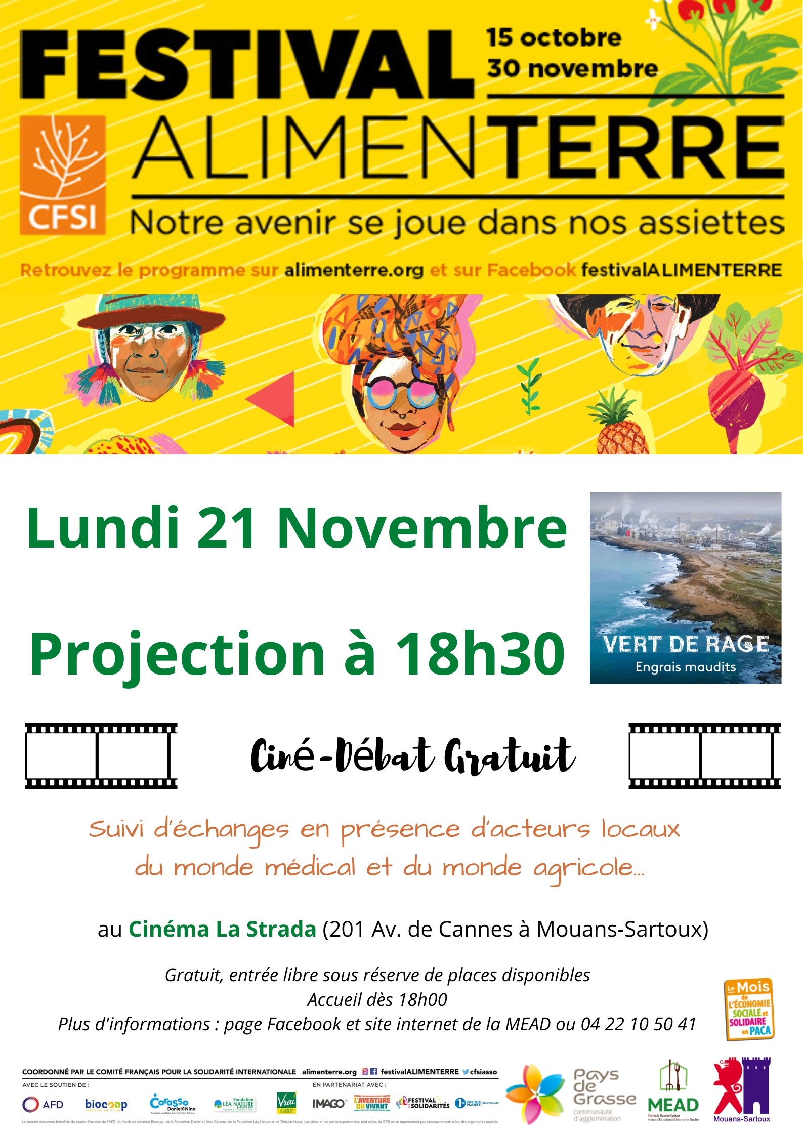 Ciné Débat Mois de l'ESS Pays de Grasse