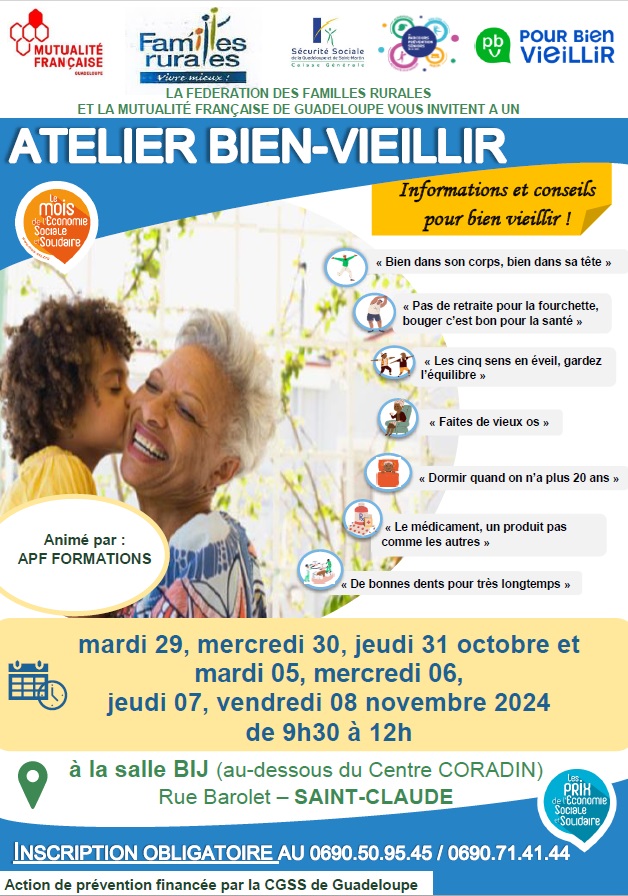 Affiche Atelier Bien vieillir - Saint-Claude Affiche Atelier Bien vieillir - Saint-Claude