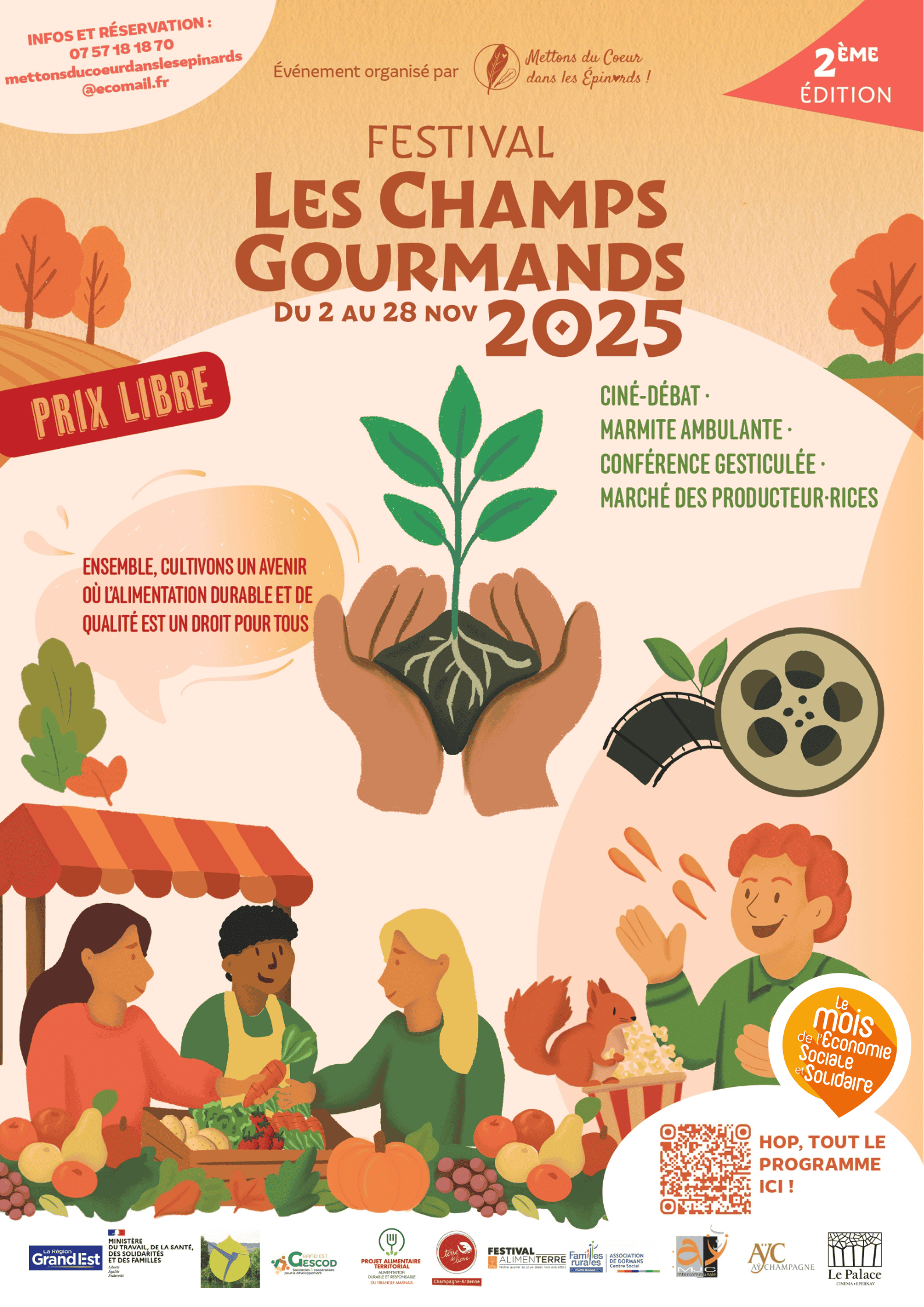 Les Champs Gourmands Affiche du festival Les Chmps Gourmands