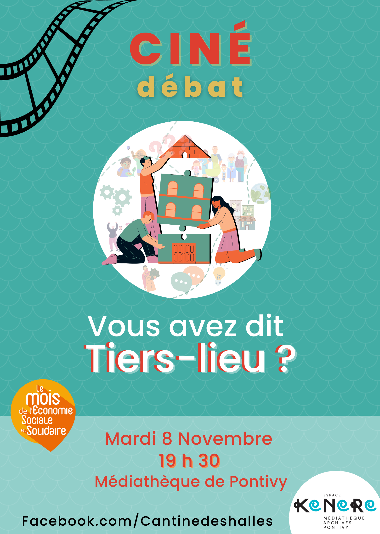 Ciné Débat : vous avez dit Tiers lieu ? Mardi 8 novembre à 19h30 à la médiathèque de pontivy