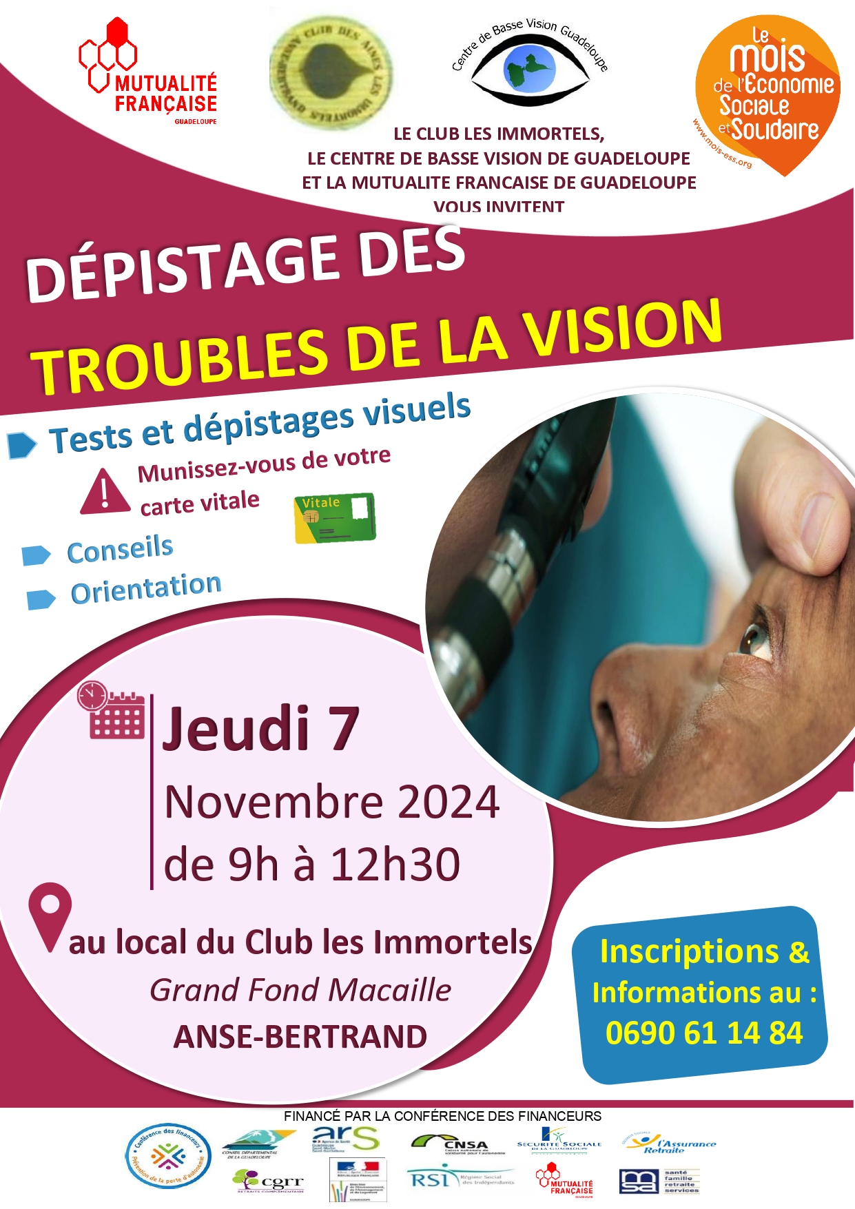 Affiche Dépistage des troubles de la vision Affiche Dépistage des troubles de la vision