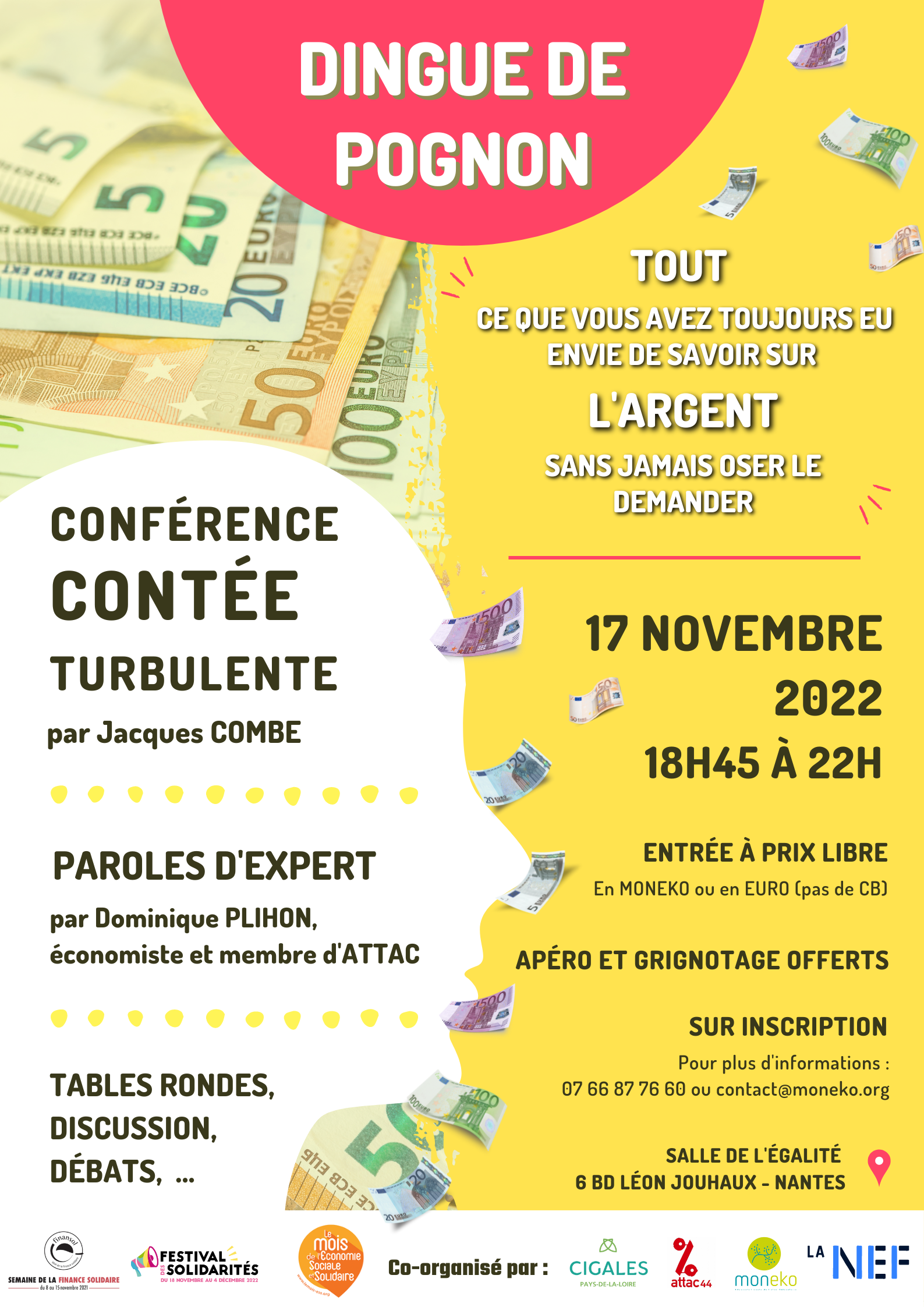 Spectacle débat "Tout ce que vous avez toujours eu envie de savoir sur l'argent sans oser le demander" Spectacle débat "Tout ce que vous avez toujours eu envie de savoir sur l'argent sans oser le demander"