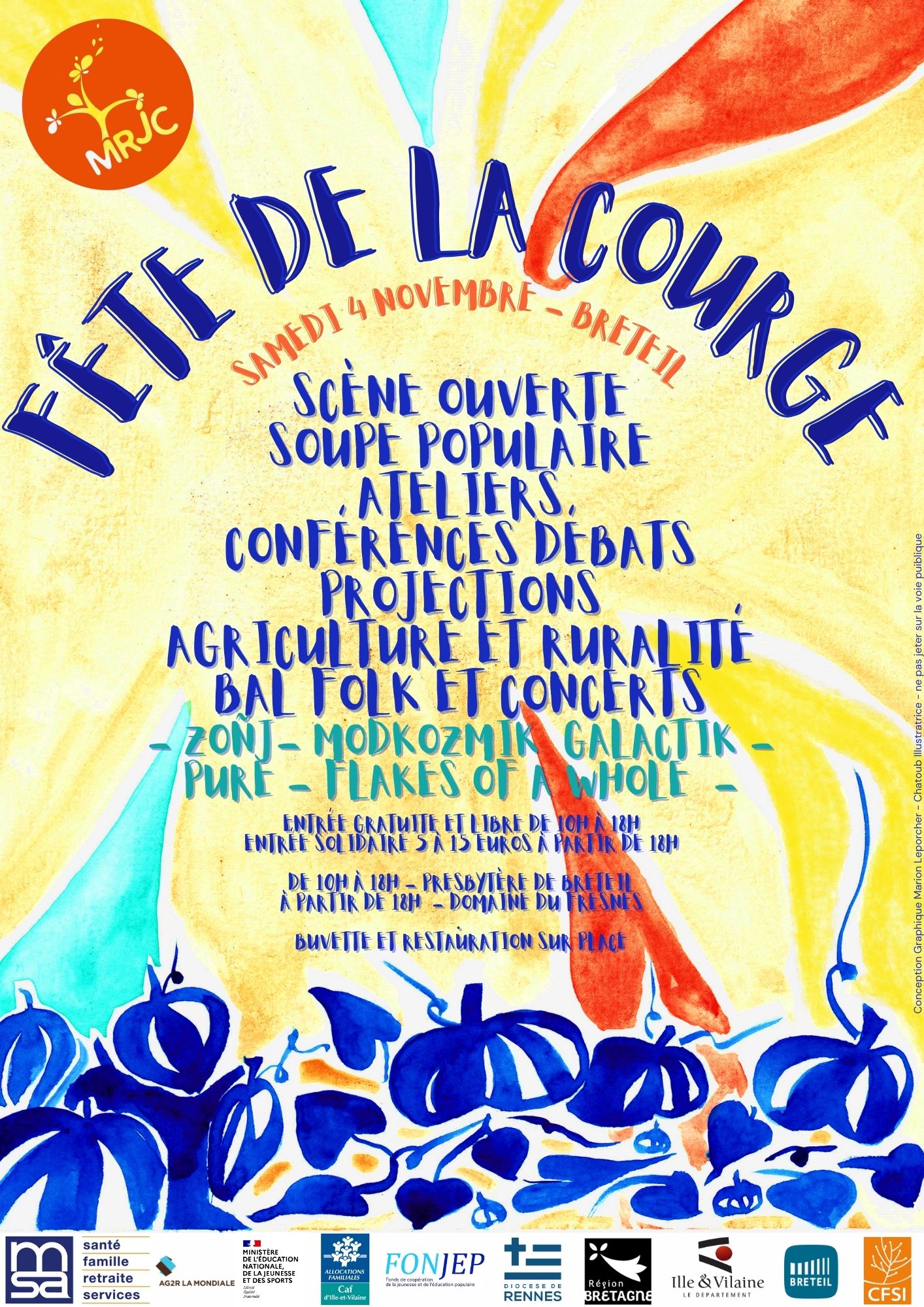 La Fête de la Courge du MRJC35 Fête de la Courge - 4 novembre à Breteil (Jardin du Presbytère, Domaine du Fresne)