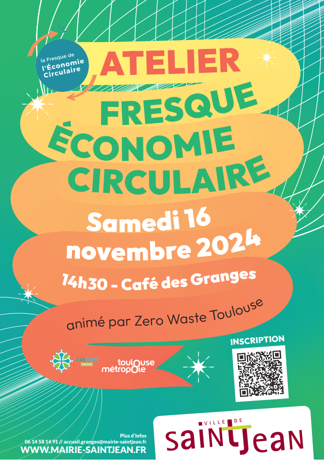 Affiche de l'évènement Fresque de l'économie circulaire à Saint-Jean Affiche de l'évènement Fresque de l'économie circulaire à Saint-Jean