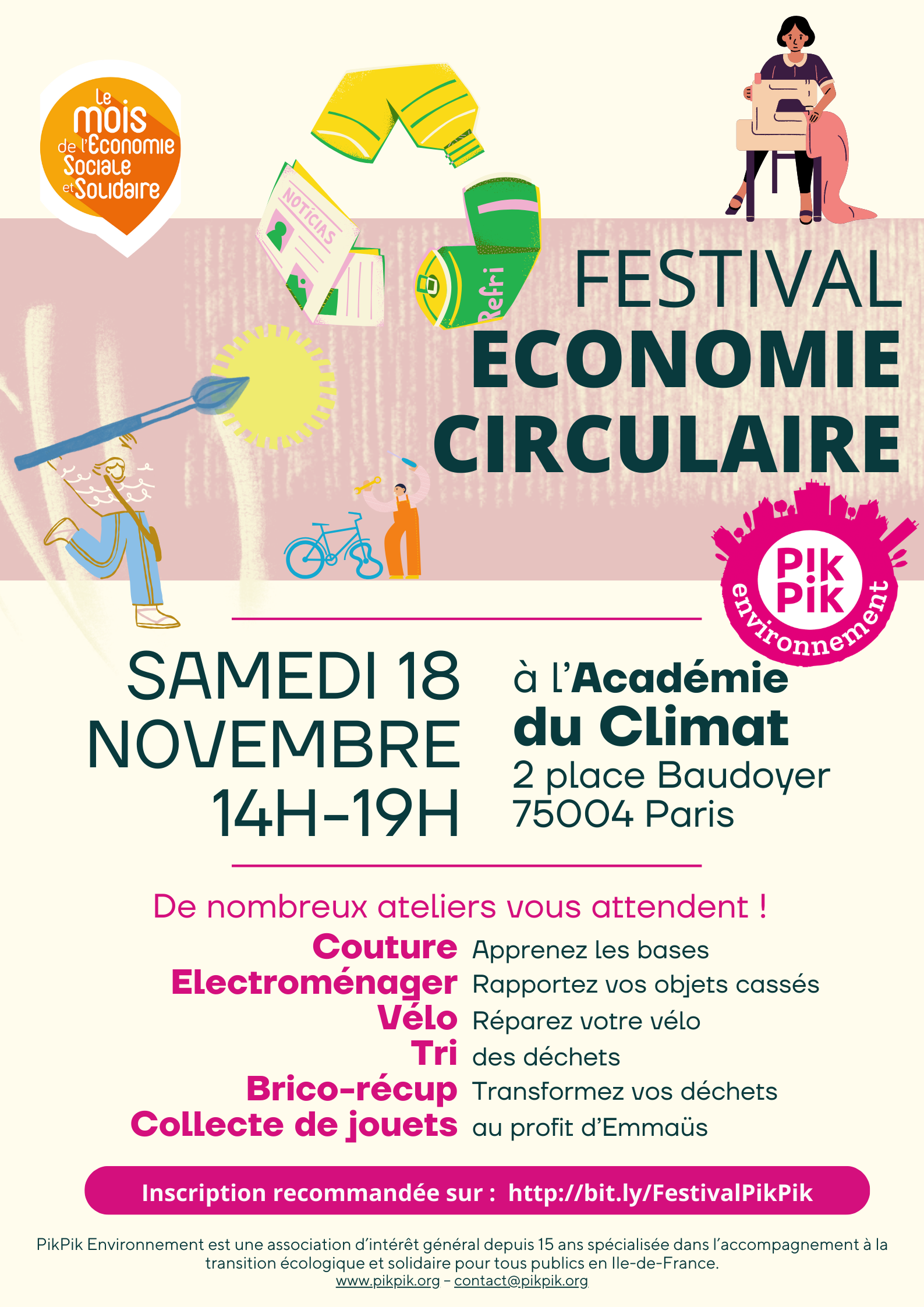 Festival Economie Circulaire "anti gaspi" de PikPik Festival économie circulaire "anti gaspi" de l'association PikPik