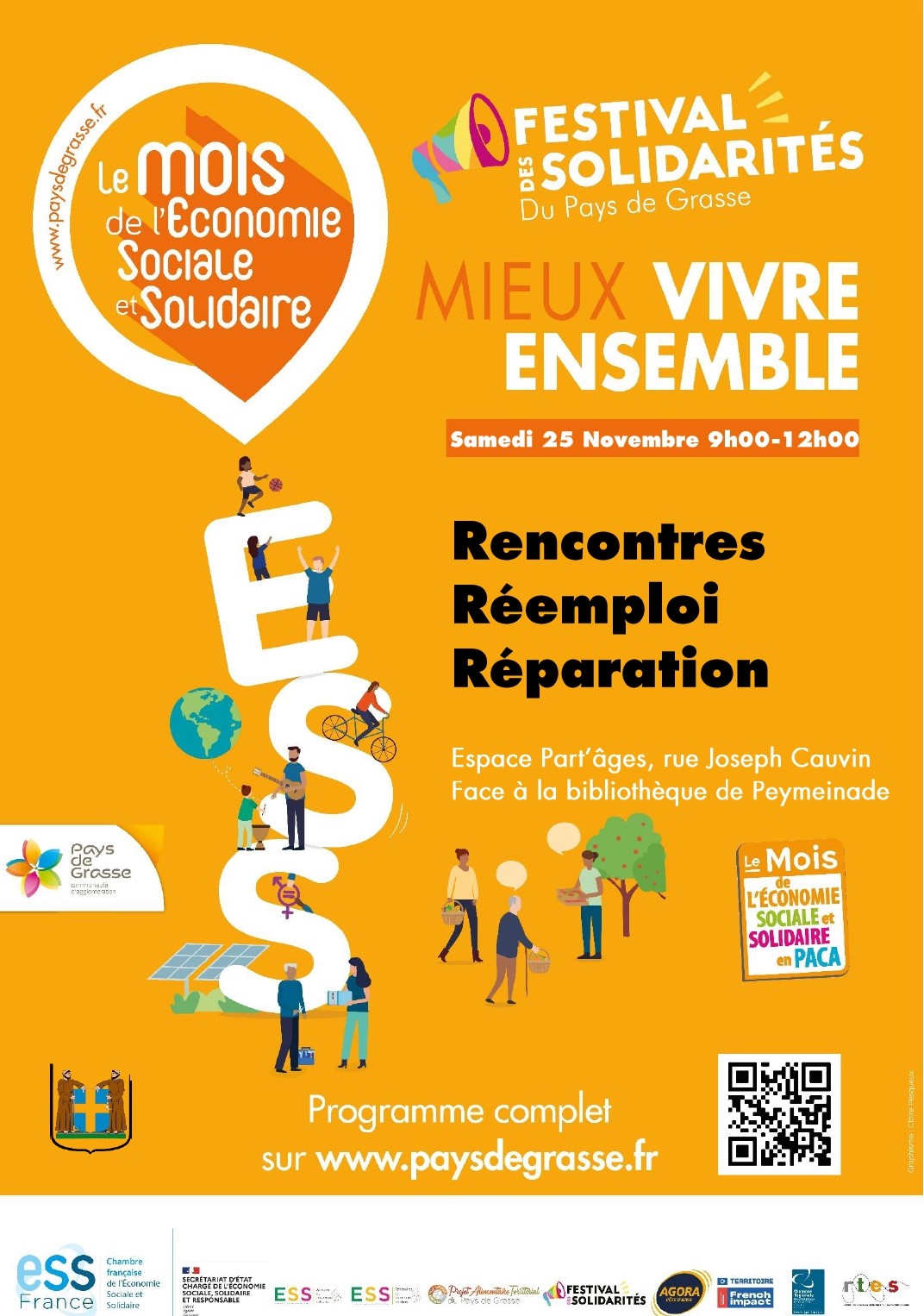 Les Rencontres du Réemploi et de la Réparation Samedi 25 novembre de 9h à 12h - Rencontres Réemploi Réparation - Peymeinade