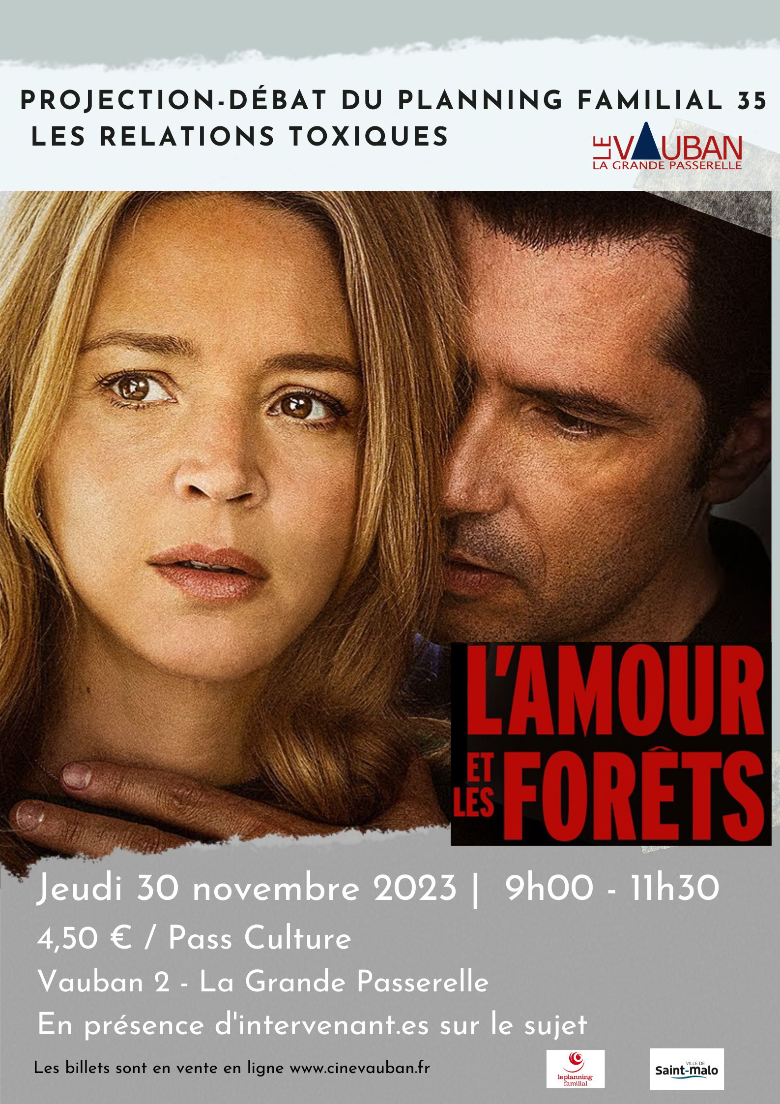 Projection-débat "les relation toxiques" : l'Amour et les forêts Projection-débat "les relation toxiques" : l'Amour et les forêts