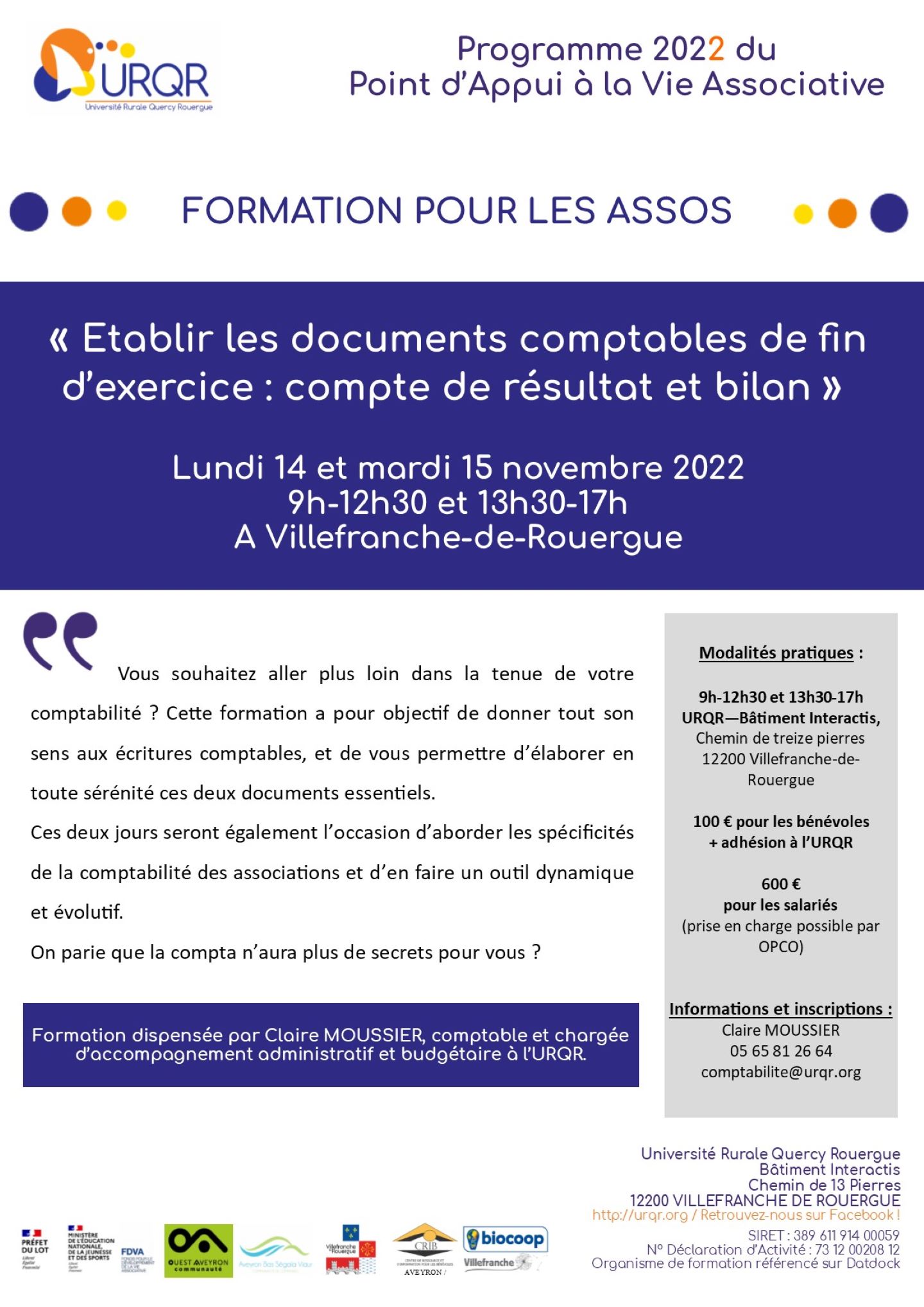 Formation Comptabilité Novembre Aveyron Formation Comptabilité Novembre Aveyron