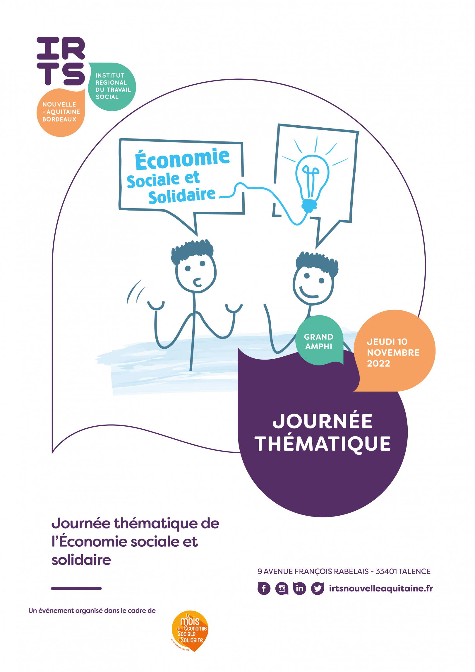Journée Thématique sur l'ESS - IRTS Nouvelle-Aquitaine