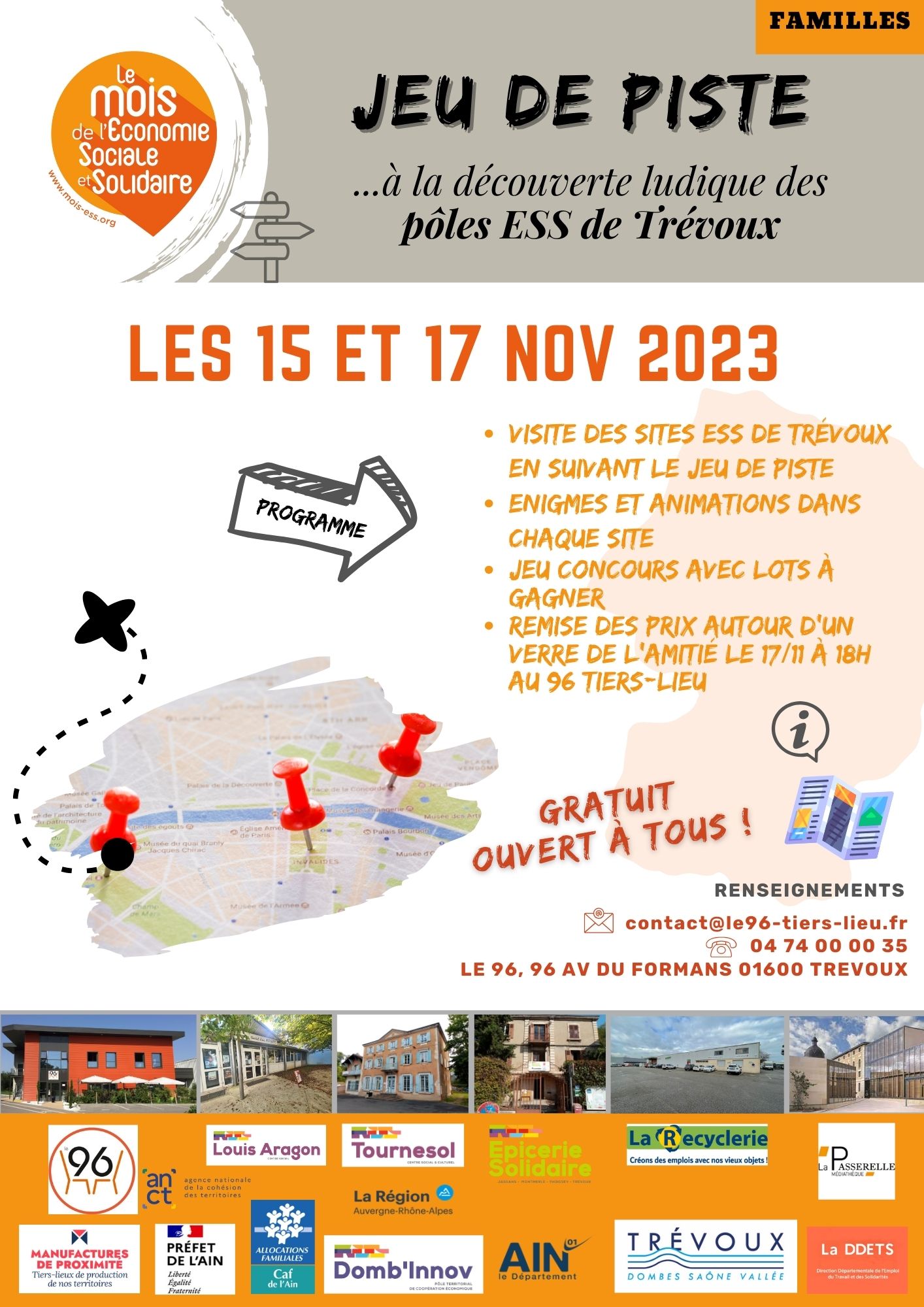 Journรฉes de l'ESS ร Trรฉvoux - Jeu de piste Mois de l'ESS